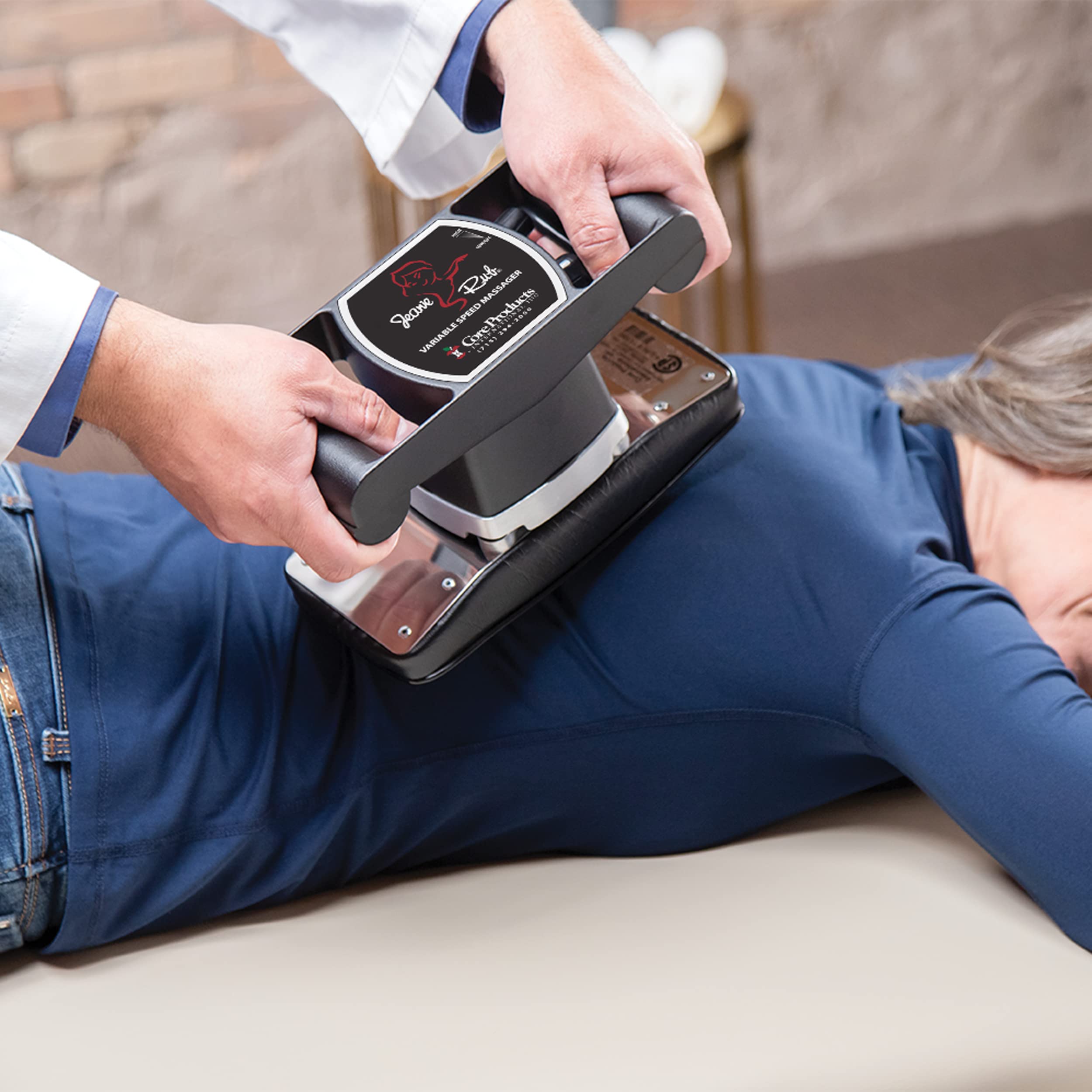 Core Products Jeanie Rub Variable Speed Massager, Premium Quality Deep Tissue Back & Shoulder Massager For Pain Relief, Body Mas