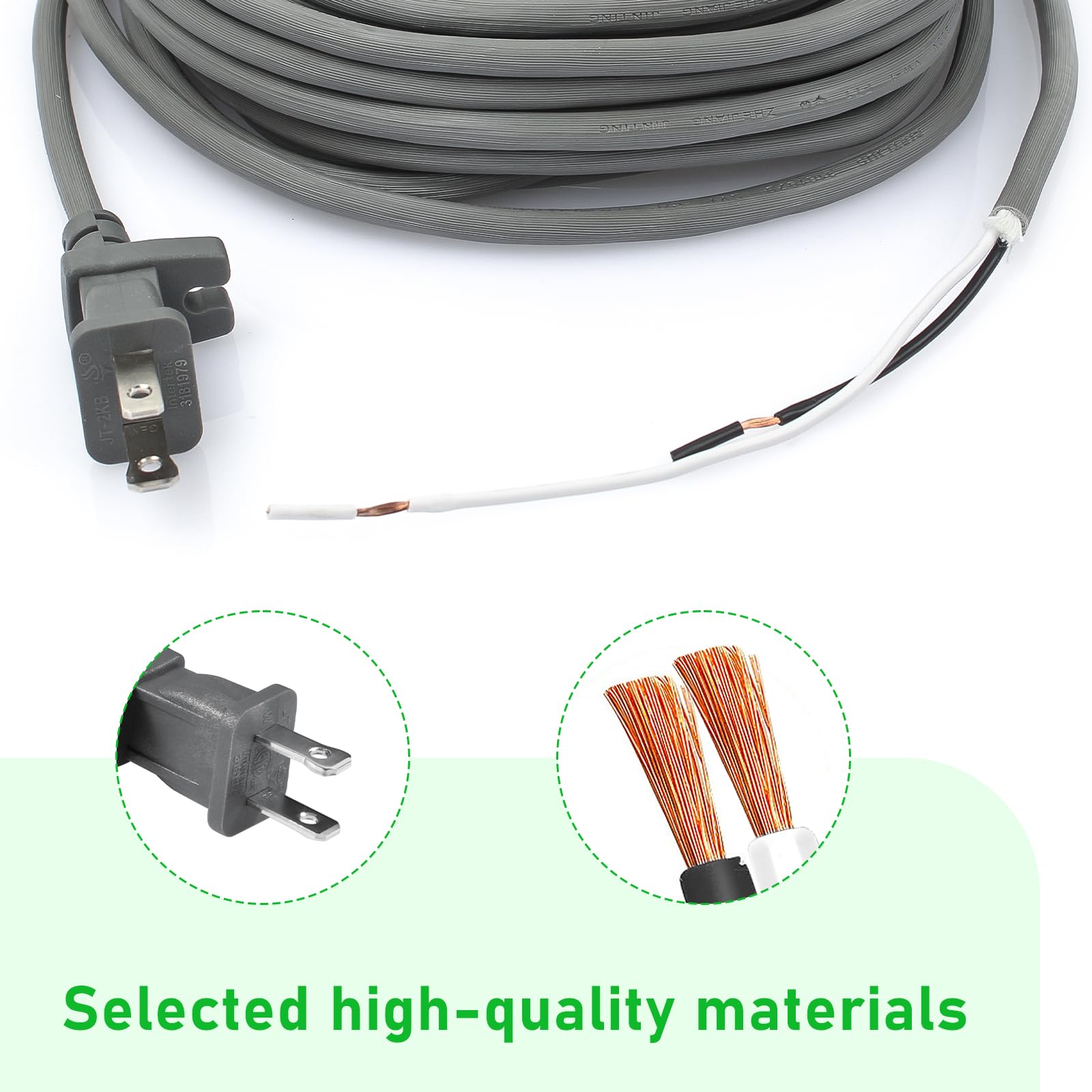 Sxkxm Vacuum Cleaner Power Supply Cord 36Ft 17/2 12Amp Power Cord Compatible With Biessll Vacuum Cleaner, For All Upright Vacuum