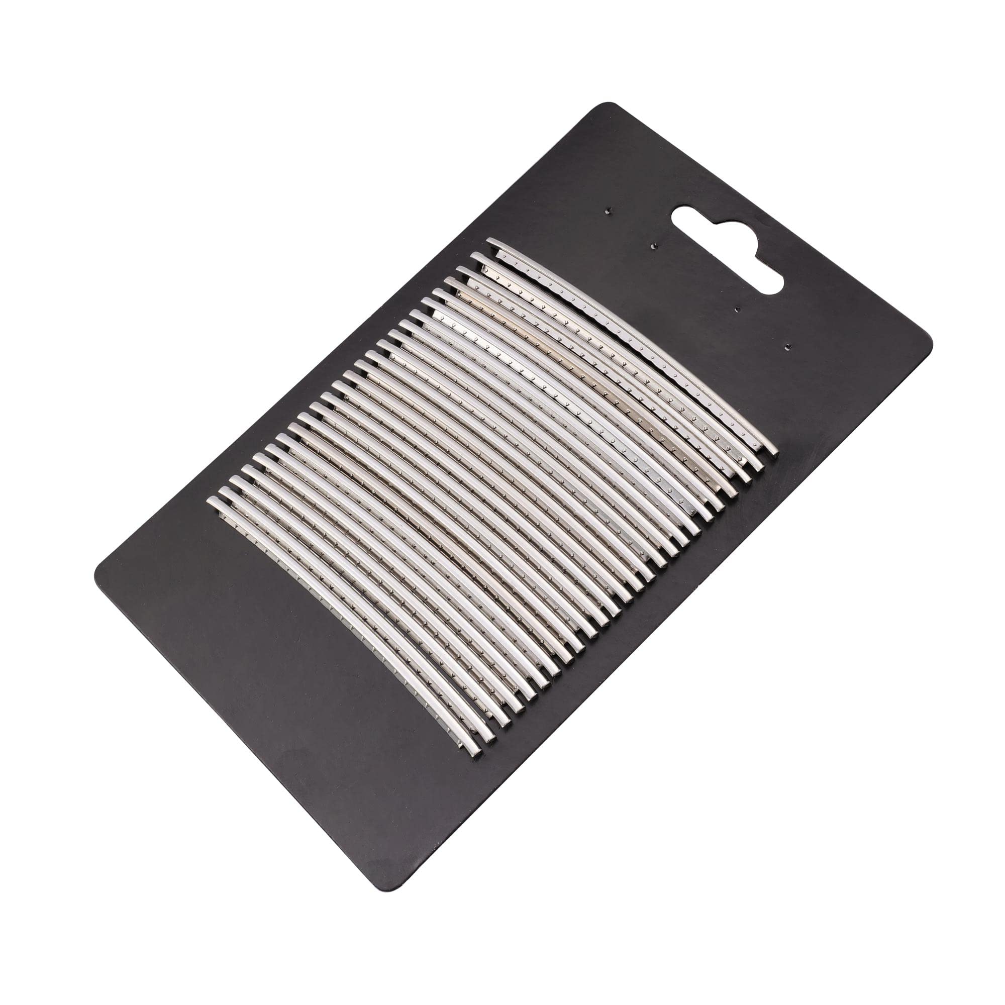 Musiclily Stainless Steel 2.9mm Guitar Fret Wires 24 Frets Fretwire Set for Fender Strat Tele Electric Guitar Bass, Chrome