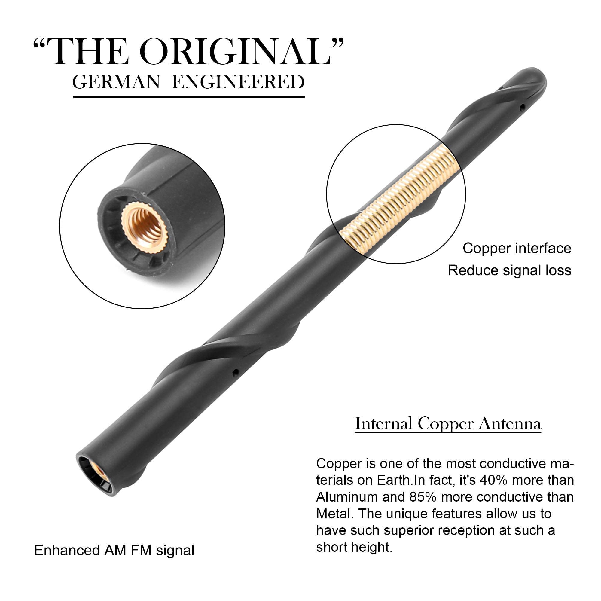 Short Antenna For Ford F150 2009 2024, Ford F250 F350 2017 2024, Truck Antenna Ford F150, 7 Inch F250 F350 Bronco Stubby Antenna