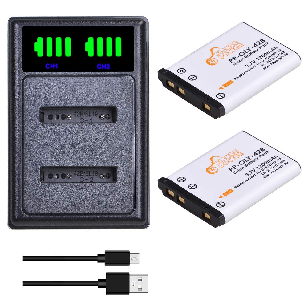 Li 40B Li 42B Np 45 Np 45A Np 45S En El10 D Li63 Li108 Np 80 Klic 7006 Battery And Charger For Nikon Coolpix S4000 S210 S220 S23