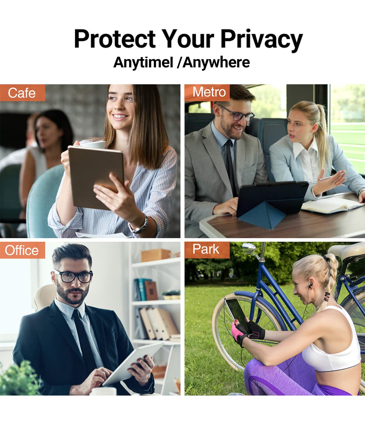 Filmext Privacy Screen Protector For Ipad 10Th Generation 10.9 Inch 2022 A2696/A2757/A2777, Anti Spy Anti Blue Light Glare Priva