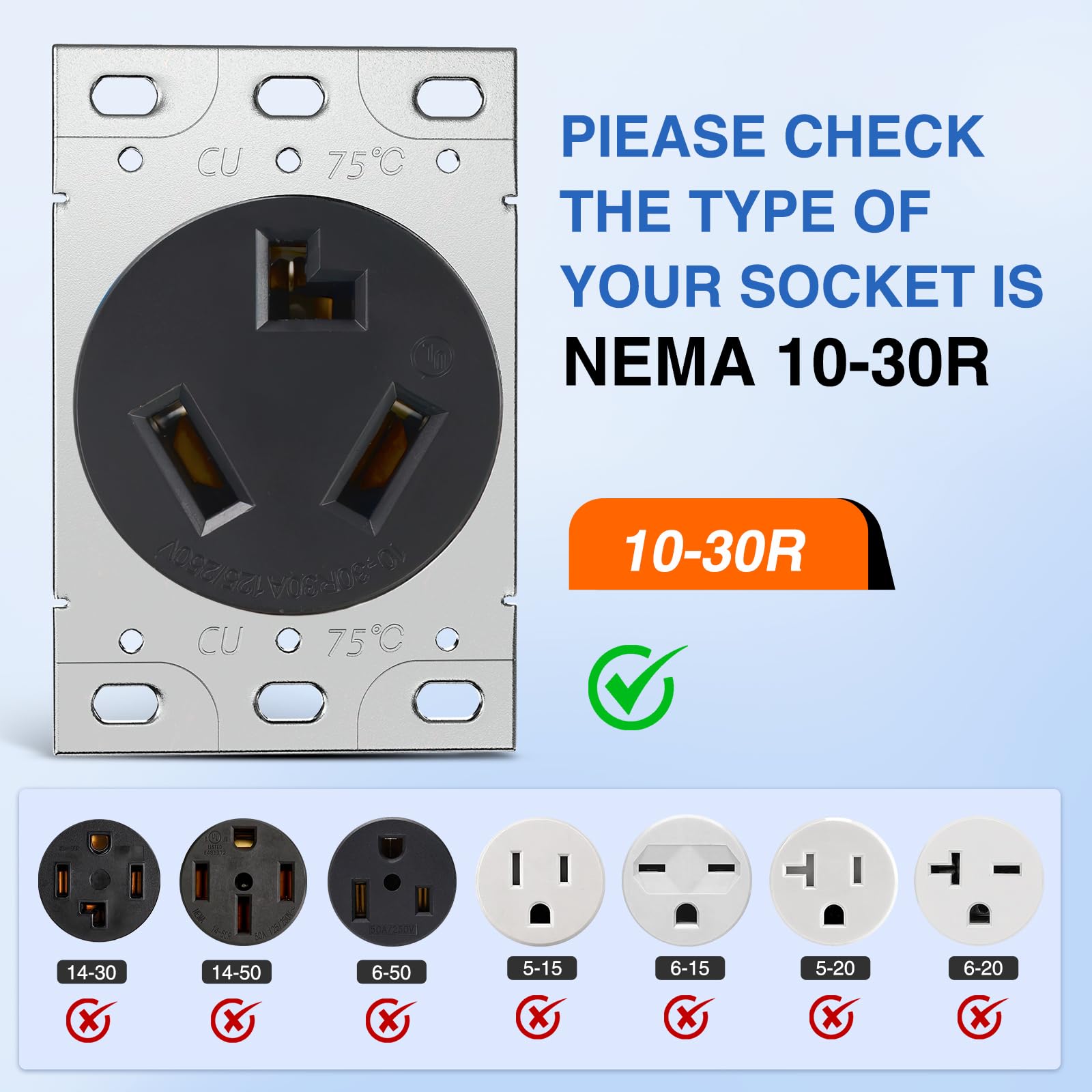 Nilight 15Ft Ev Dryer Extension Cord 3 Prong 30 Amp Nema 10 30P 10 30R Old Dryer Extension Cable Heavy Duty 10 Gauge Pure Copper