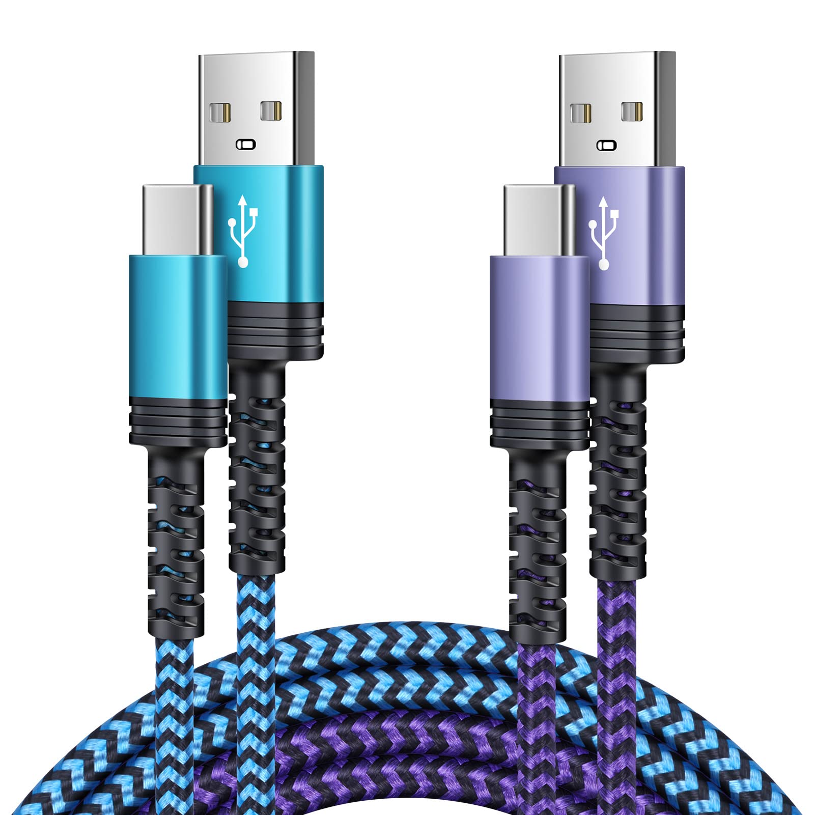 Usb Type C Cable 3Ft 2Pack Fast Charging Cable Android Usb C Charger Phone Cord For Samsung Galaxy S24/S23/S22/A54/A23/S21 Fe/A1