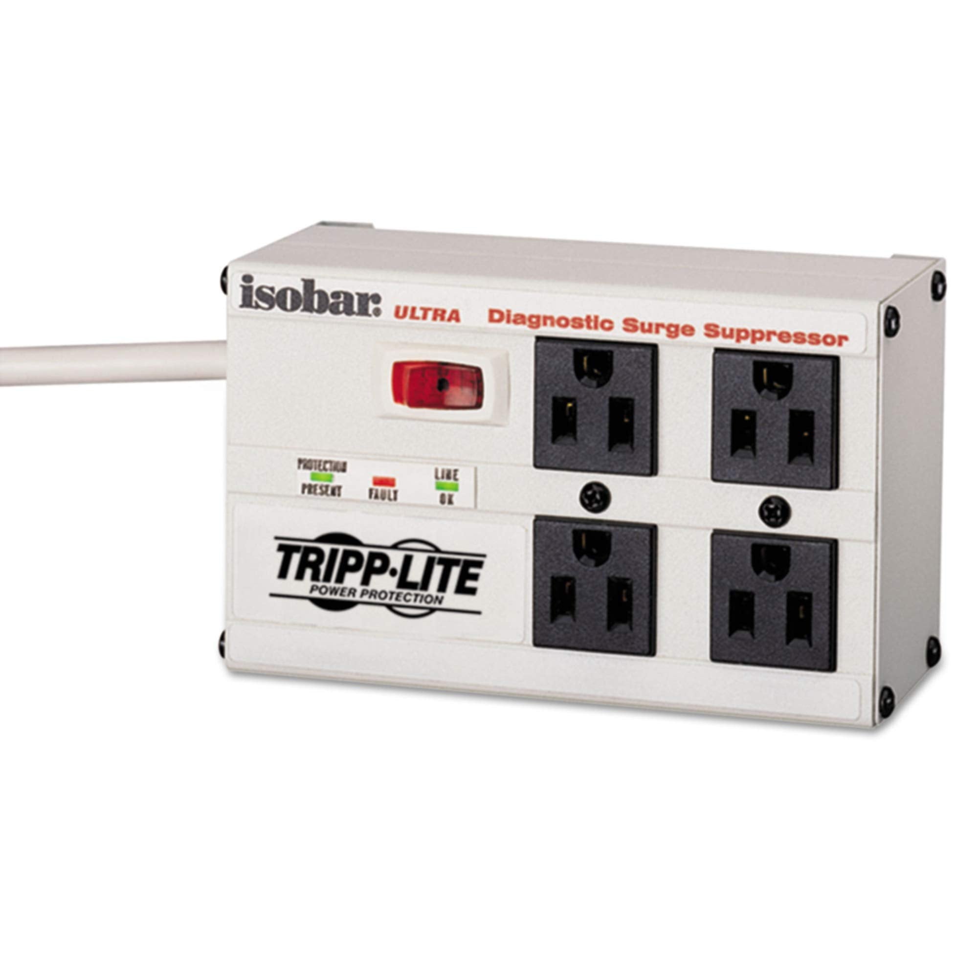 Tripp Lite Isobar Ultra Surge 4 Outlet 6' Cord Metal Housing 3330 Joules
