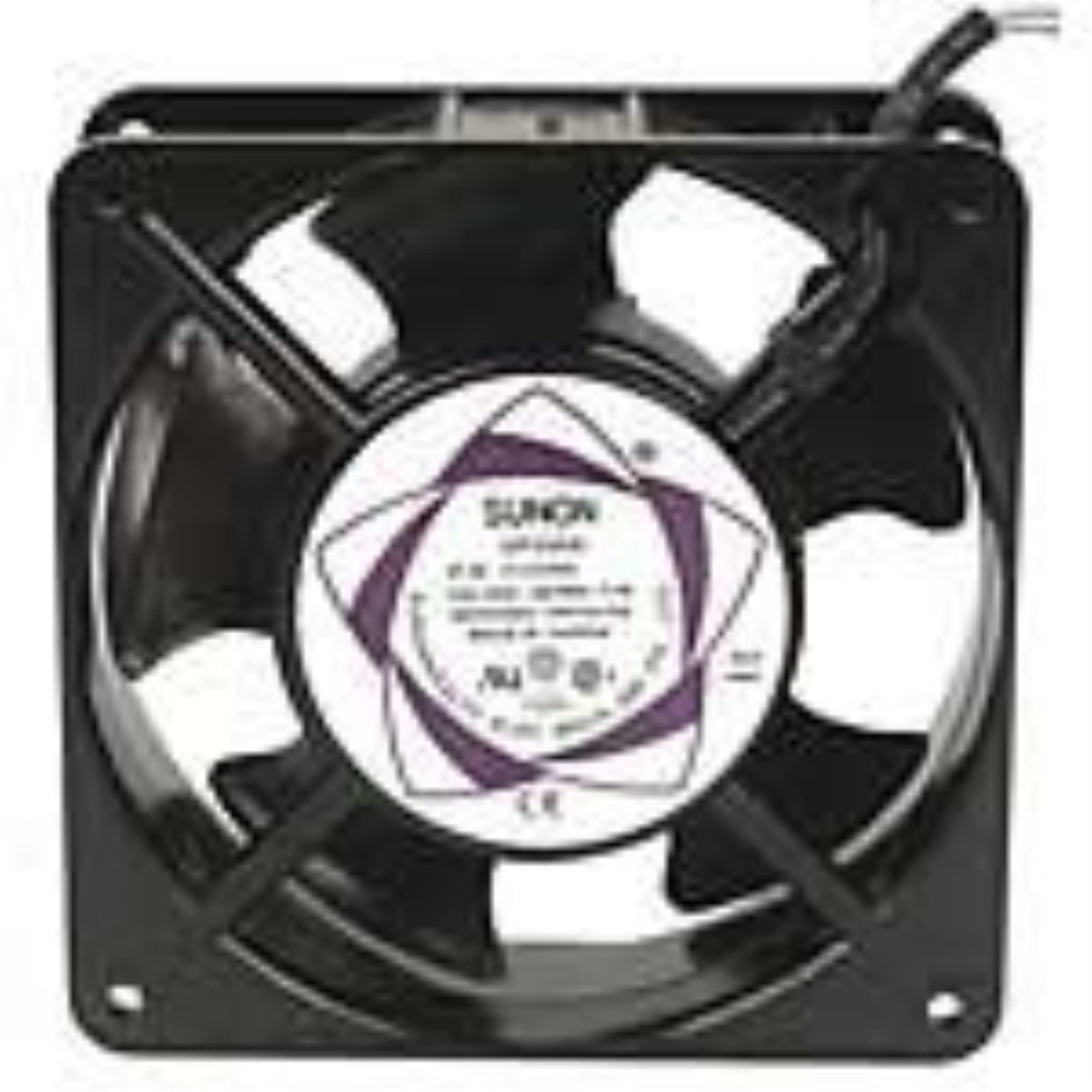 SUNON DP200A-2123XBL-ROHS Tubeaxial Fan, 220 VAC, 117 CFM, 50 dBA, 120 mm x 120 mm x 38 mm Size