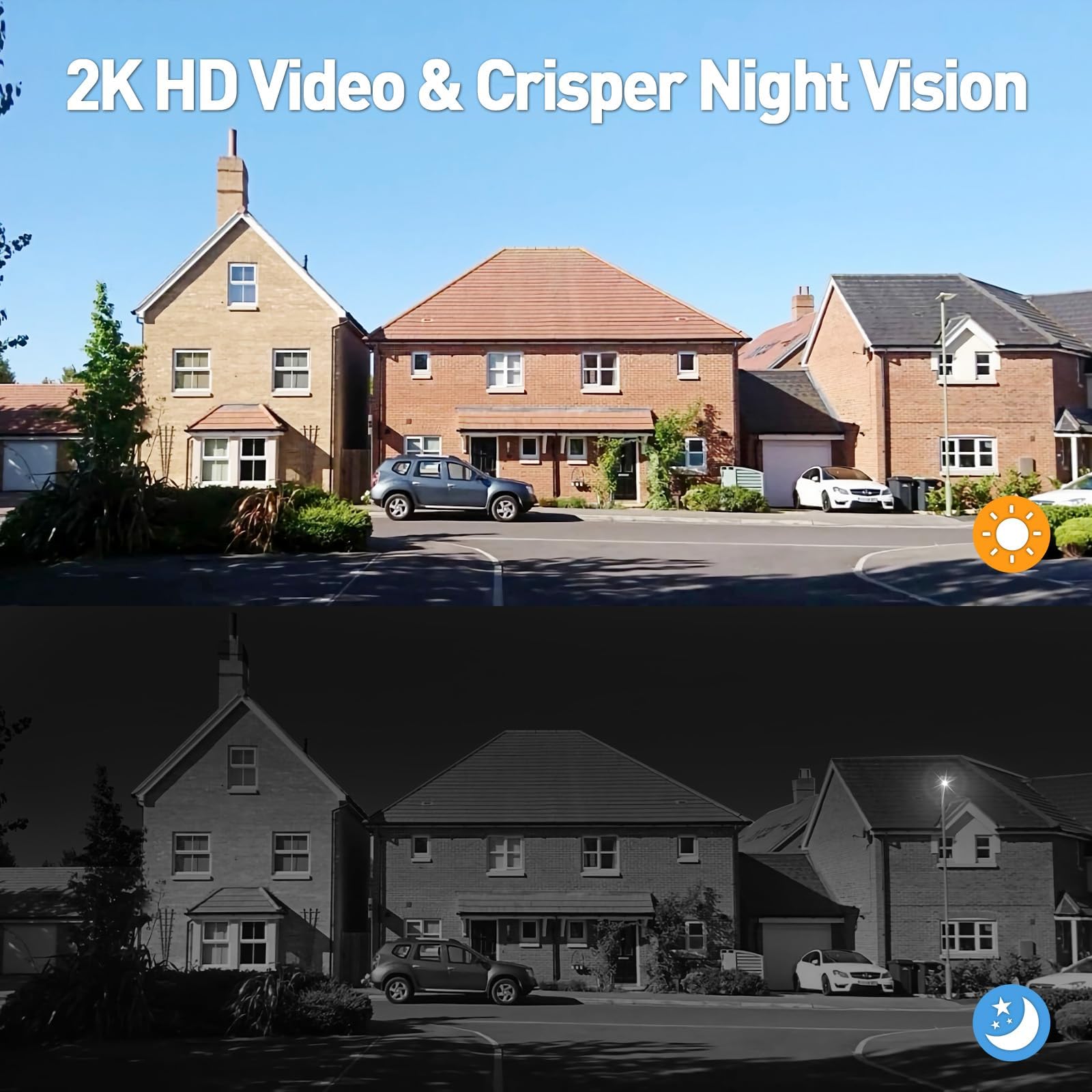 Xtu Doorbell Camera Wireless No Subscription, 2K Video Doorbell With Chime, 2 Way Audio, Instant Alert, Human Detection, Night V