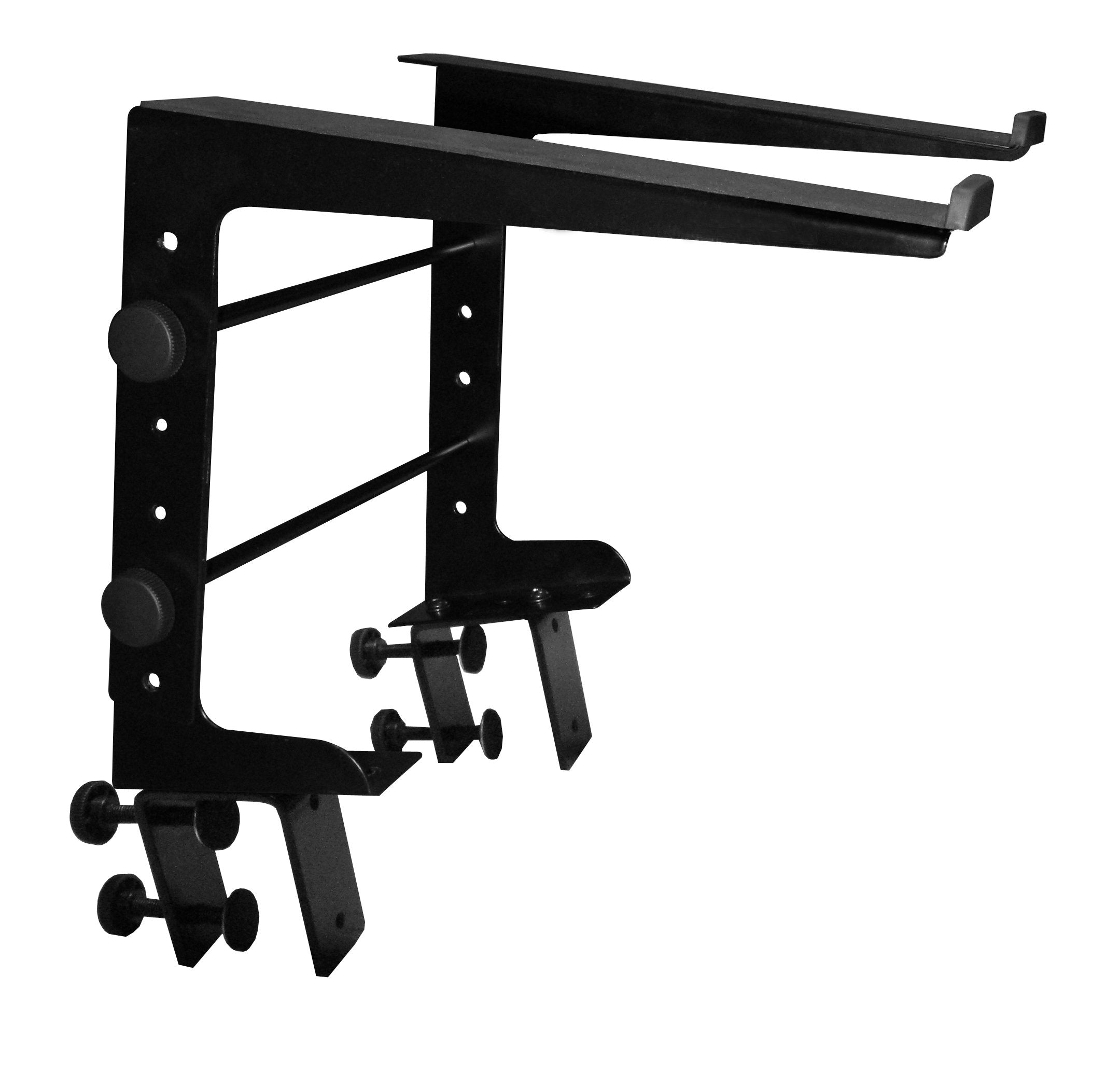 JamStands Series Single-tier, Multi-purpose Laptop/DJ Stand with Stand Alone Base & Multi-use Surface Clamps