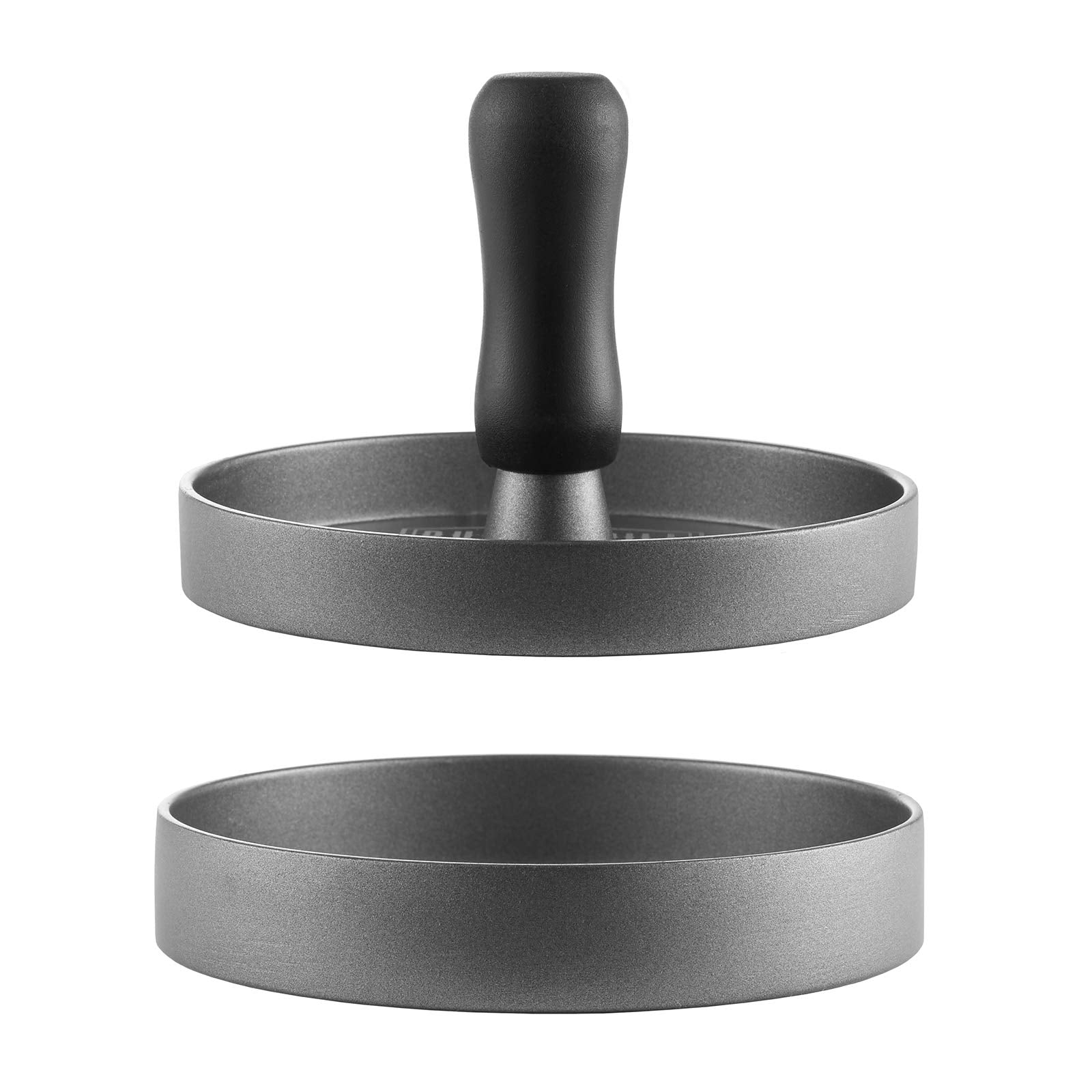 Pure Grill Burger Press - Aluminum Bbq Patty Maker With 100 Wax Papers For Grilling Hamburger Patties