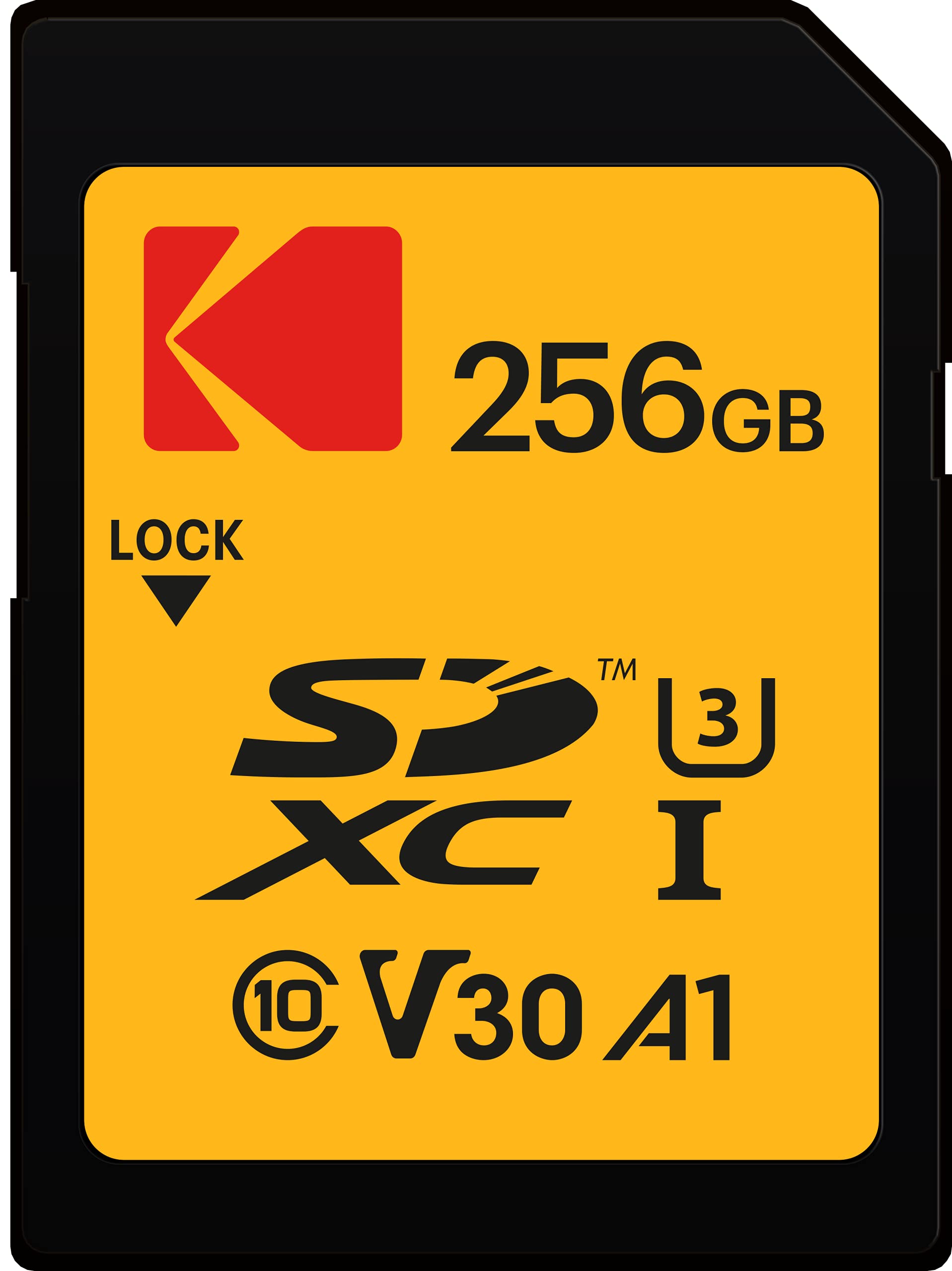 Kodak Sd Card 256Gb Uhs-I U3 V30 Ultra - 95Mb/S Max Read Speed - Write Speed 85Mb/S Max - Storage Of 4K Ultra Hd Videos And Hd P