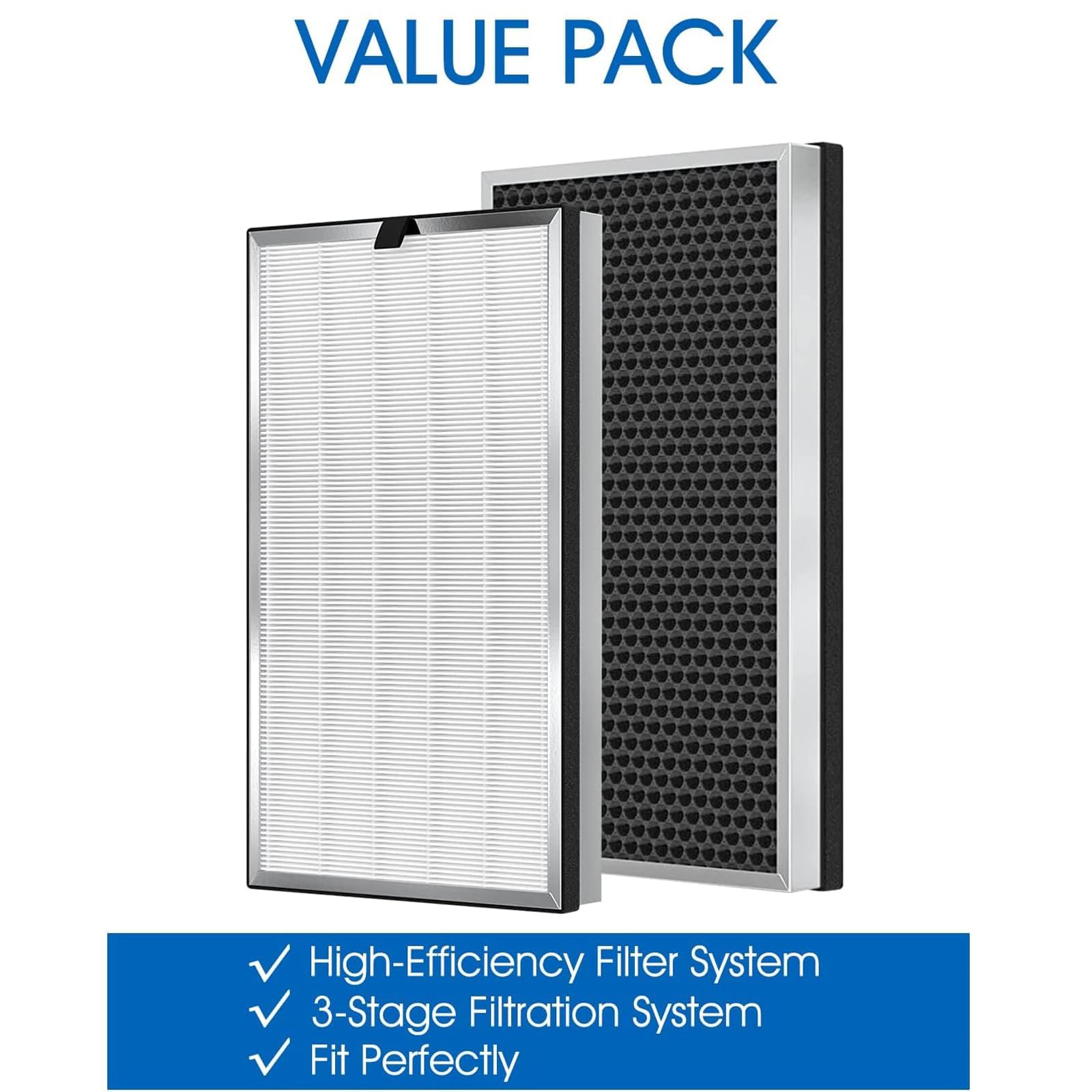 Angeloyang 2 Pack 112 Replacement Filter Compatible With 112 Replacement Filter Air Purifier V2.0, 3 In 1 Filter Made Of Pre Fil