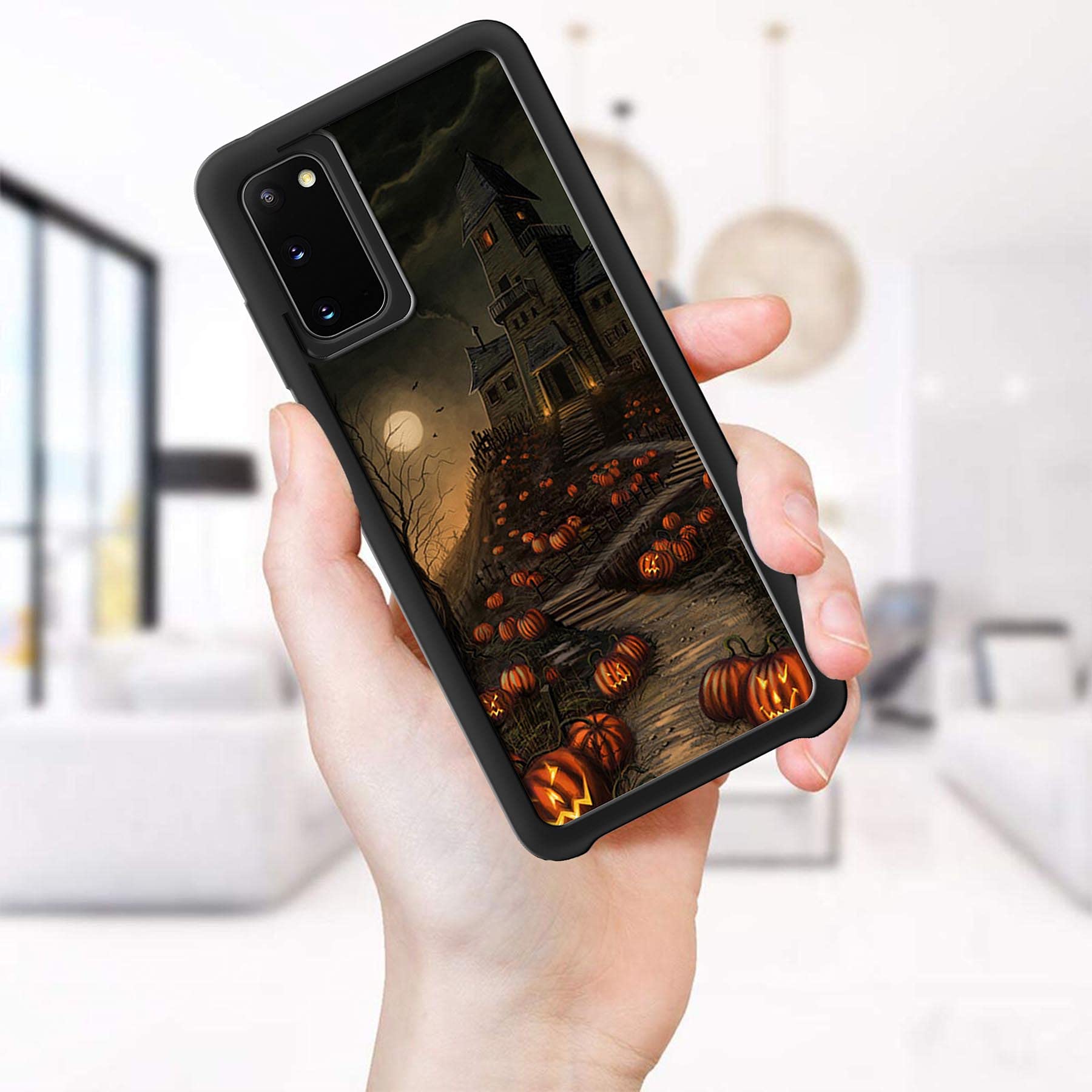 Vuttoo For Samsung Galaxy S20 5G Case   Halloween Haunted House Pattern Phone Case   Tpu Shock Absorption Protection Phone Cover