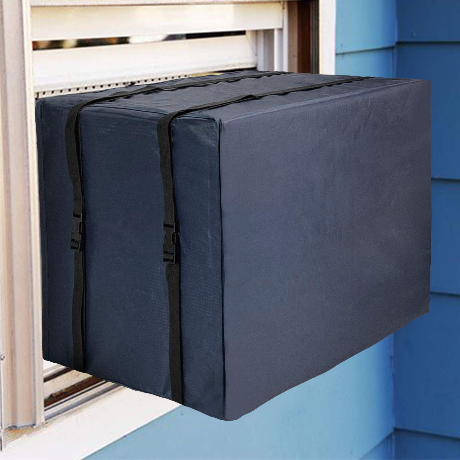 Qualward Window Air Conditioner Cover for Outside Unit, AC Covers for Outdoor Window Medium Size - 25.5 W x 20.5 D x 17 H Inches