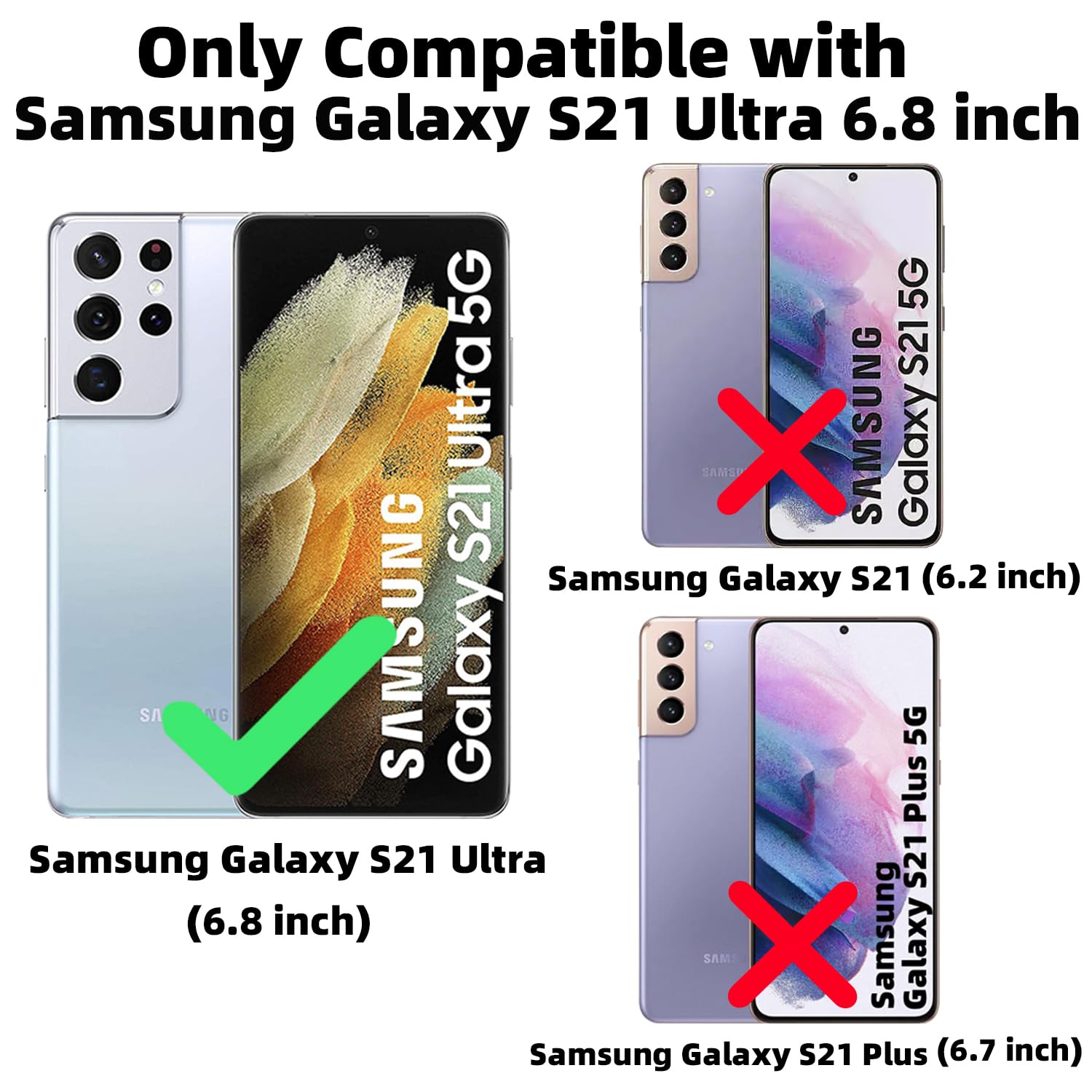 Zonrw For Samsung Galaxy S21 Ultra Case Magnetic,For Women Girl Soft Cute Luxury Love Heart Plating Bling Gradient Glitter Clear