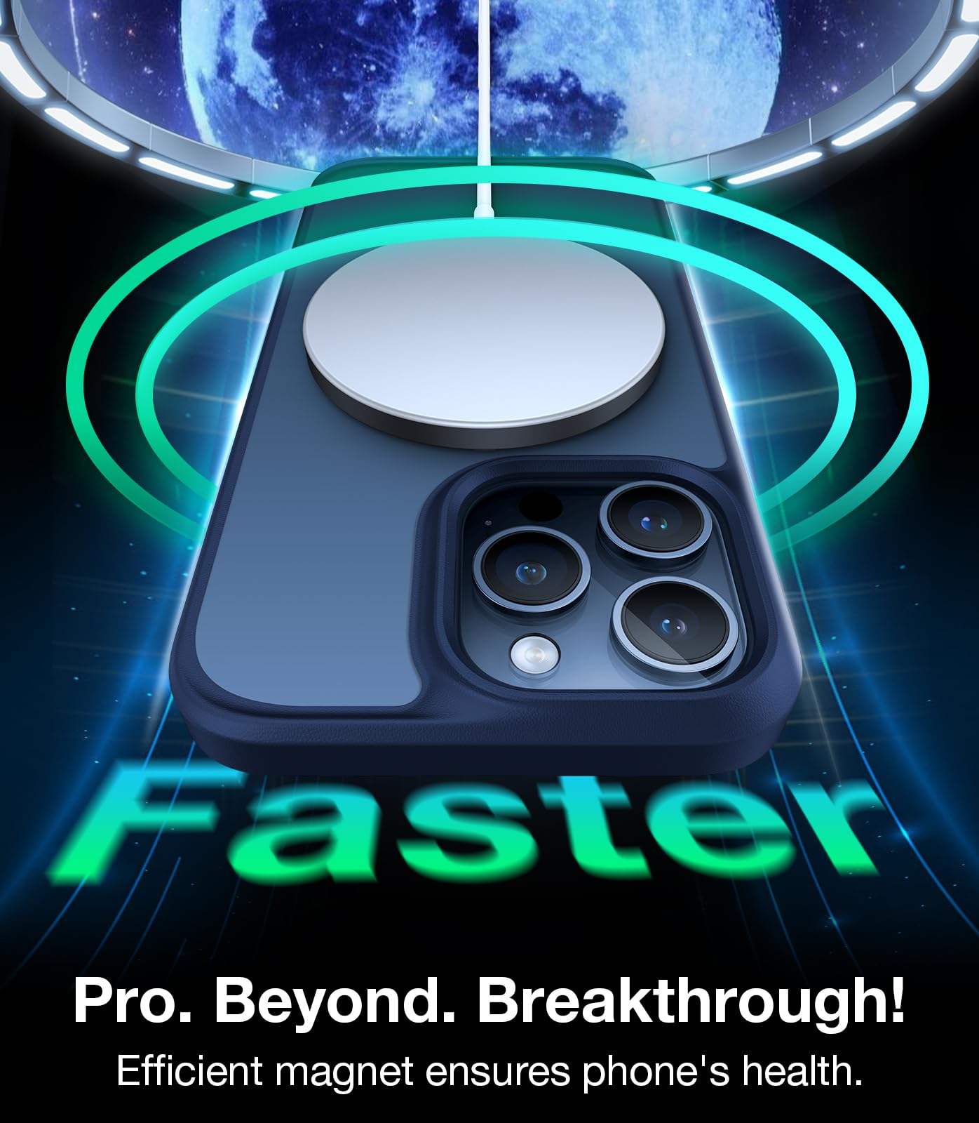 Torras Magnetic Shockproof Compatible With Iphone 15 Pro Max Case, [14Ft Military Grade Drop Tested] [Compatible With Magsafe] S