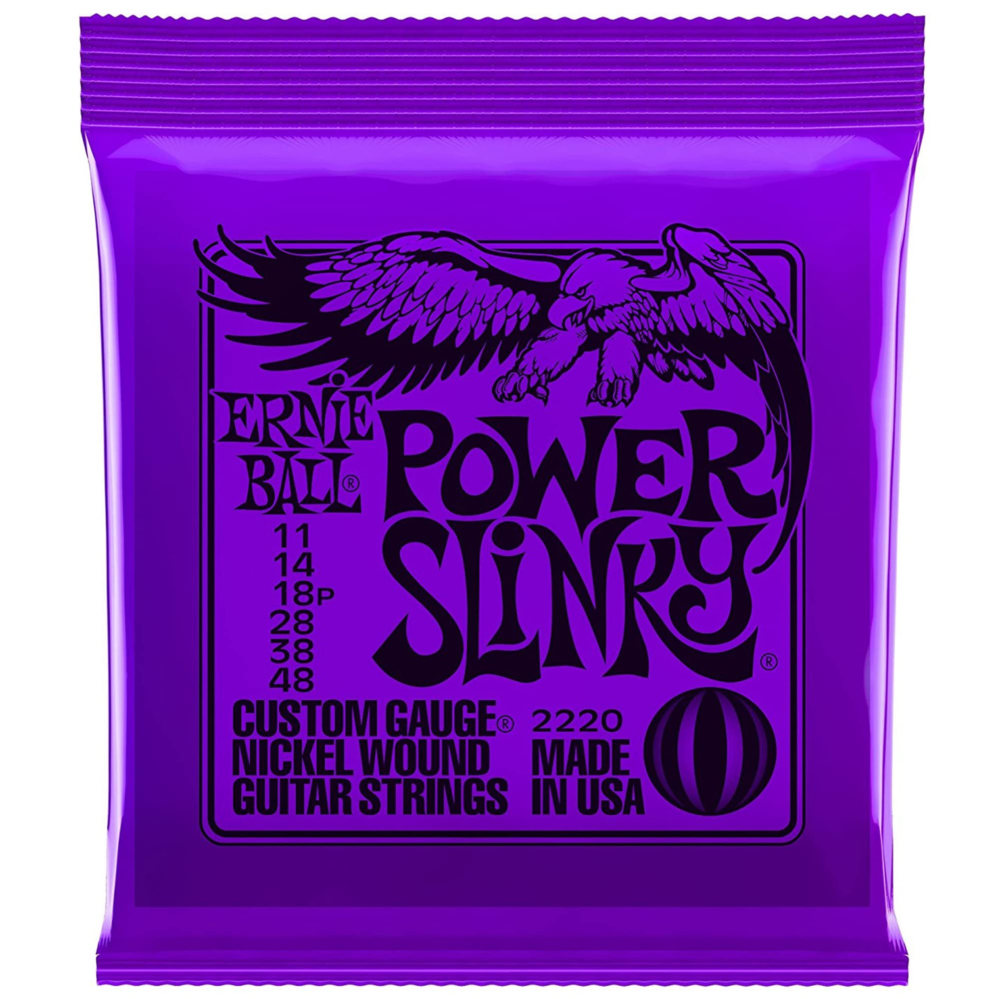 Ernie Ball 2220 Power Slinky 11 48 (12 Pack Bundle)