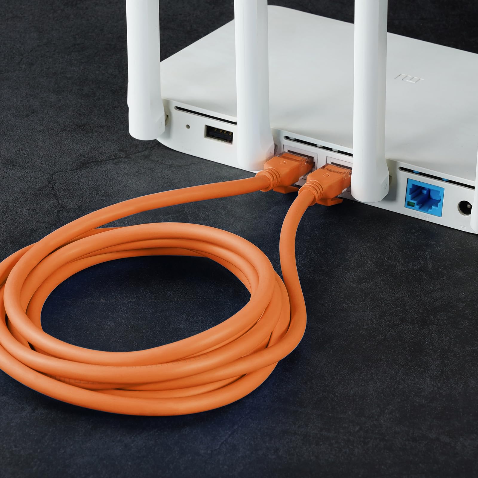 Dutevolns Ligiud Silicone Cat 6 Ethernet Cable 25 Feet, Ultra Flexible Cat 6A Rj45 Cable, Soft Gigabit Lan Cord For Mac, Pc, Rou