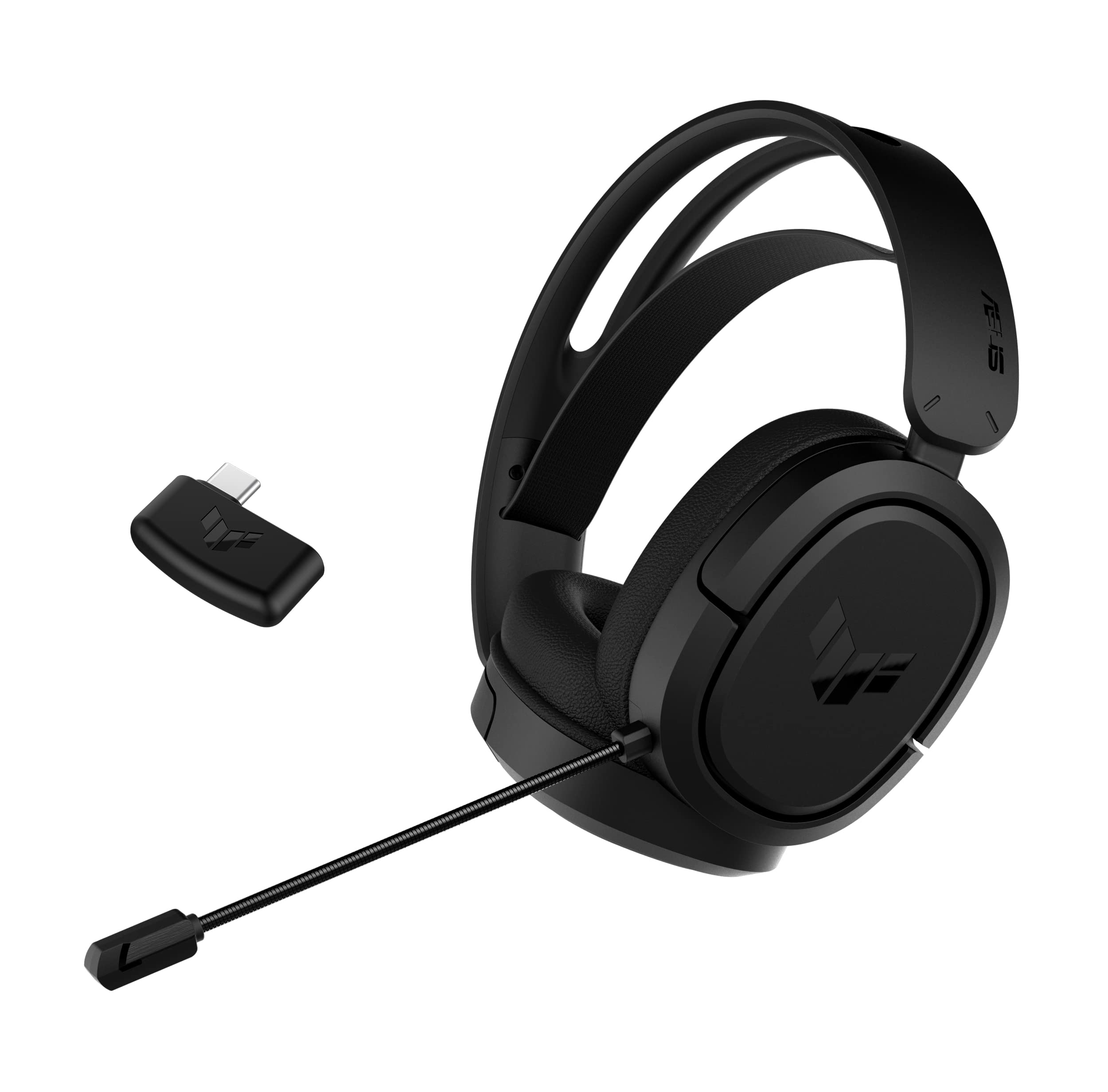 ASUS TUF Gaming H1 Wireless Headset | Discord Certified Mic, 7.1 Surround Sound, 40mm Drivers, 2.4GHz, USBC, Lightweight, 15 Ho