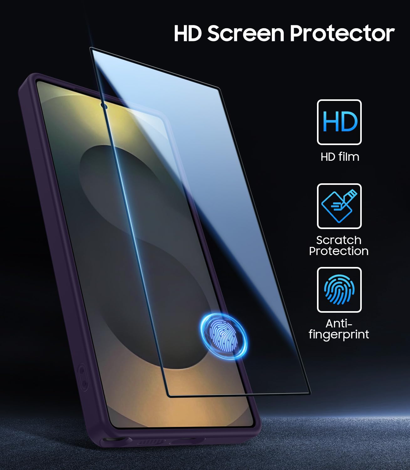 Norllben Magnetic For Samsung Galaxy S25 Ultra Case With Screen Protector & Adjustable Stand, Magsafe Compatible, Military-Grade