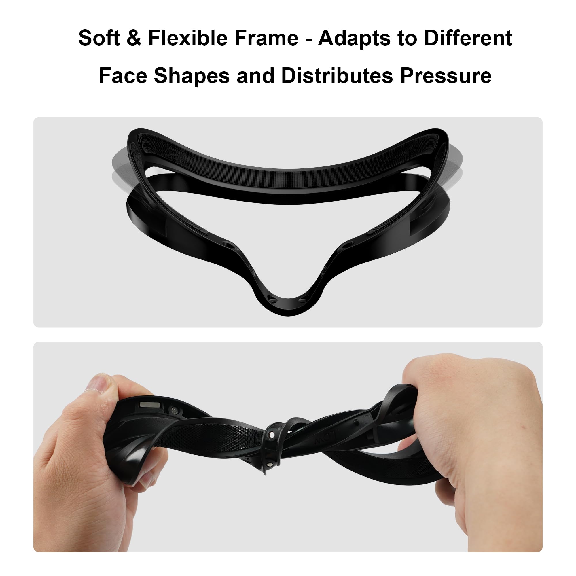 Globular Cluster F3 V3 Magnetic Facial Interface For Quest 3, Flexible And Adaptive Frame With Multi-Material Pads, Not Compatib