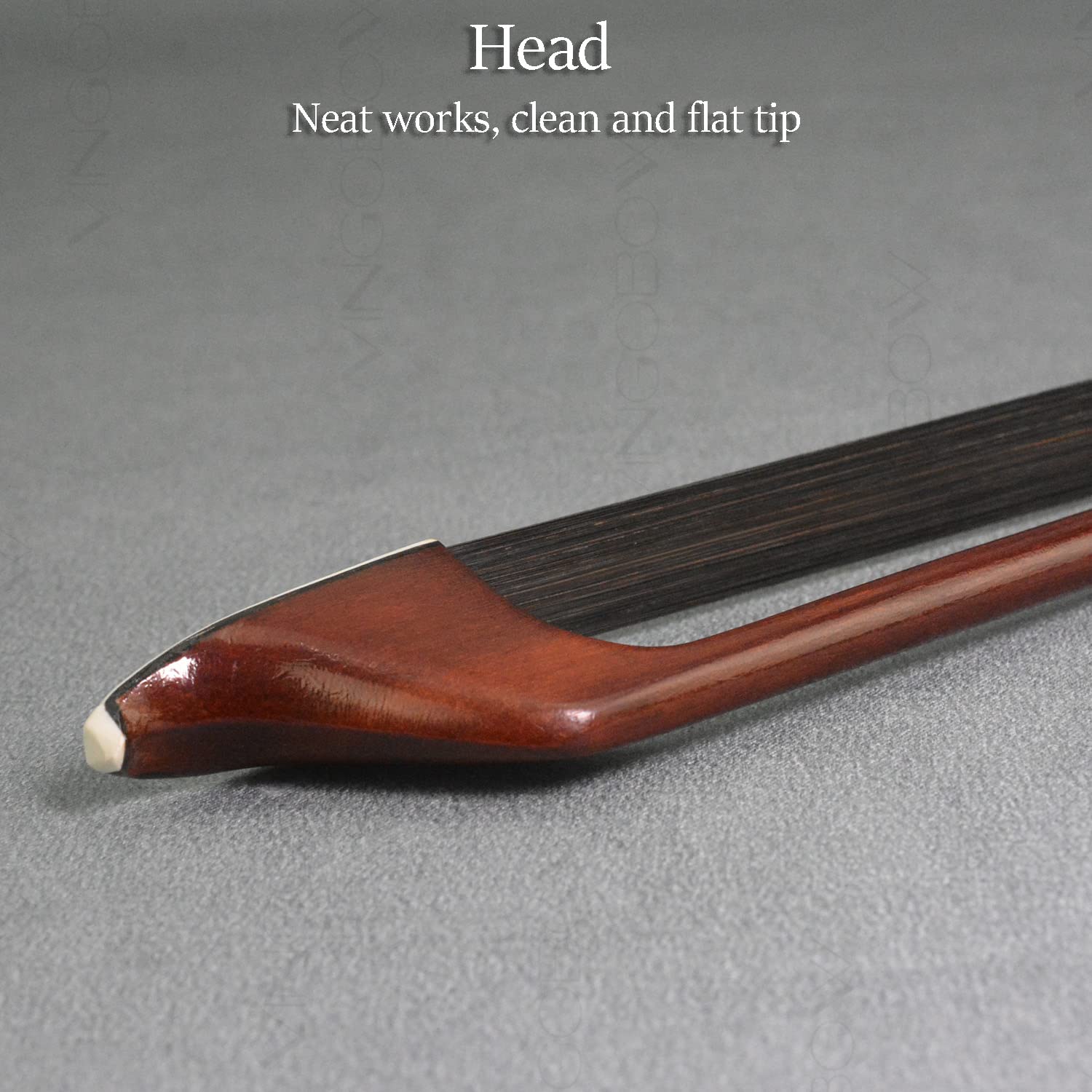 4/4 Size Brazilwood French Model Black Horse Hair Double Bass Bow