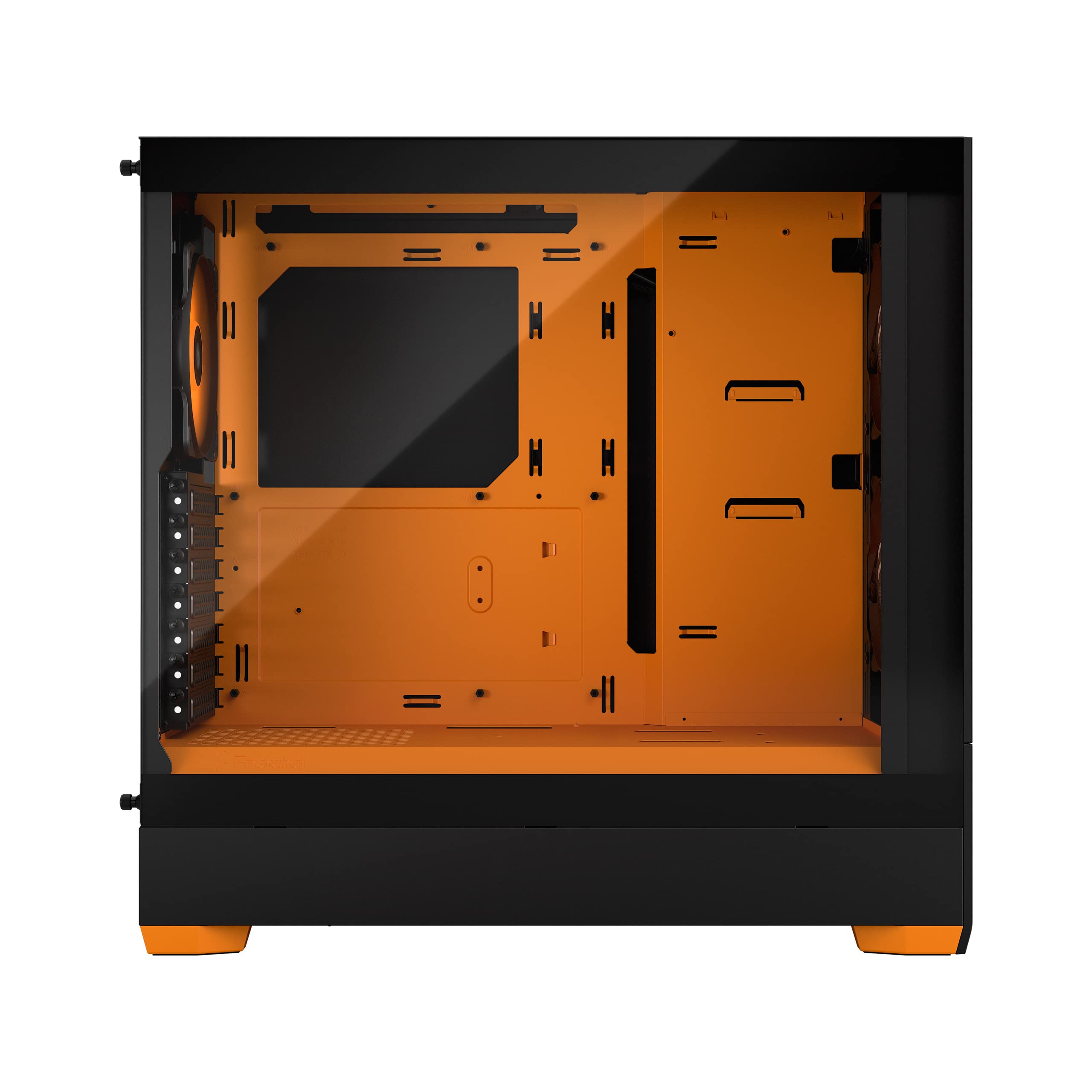 Fractal Design Pop Air Rgb Orange Core Tempered Glass Clear Tint