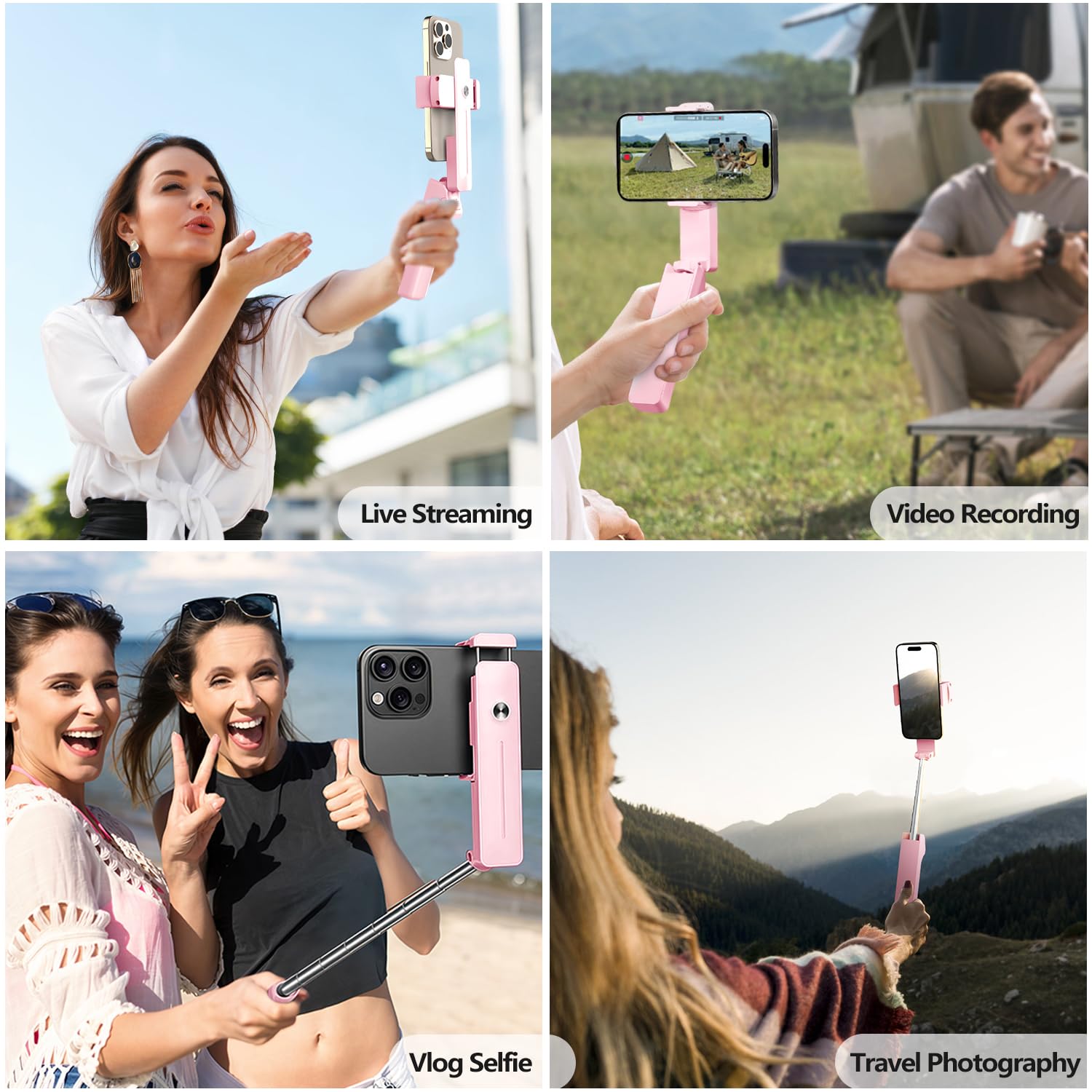 Yayusi Extendable Mini Selfie Stick For Iphone, Pocket Size Portable Selfie Stick With Remote, Compact Phone Selfie Sticks With