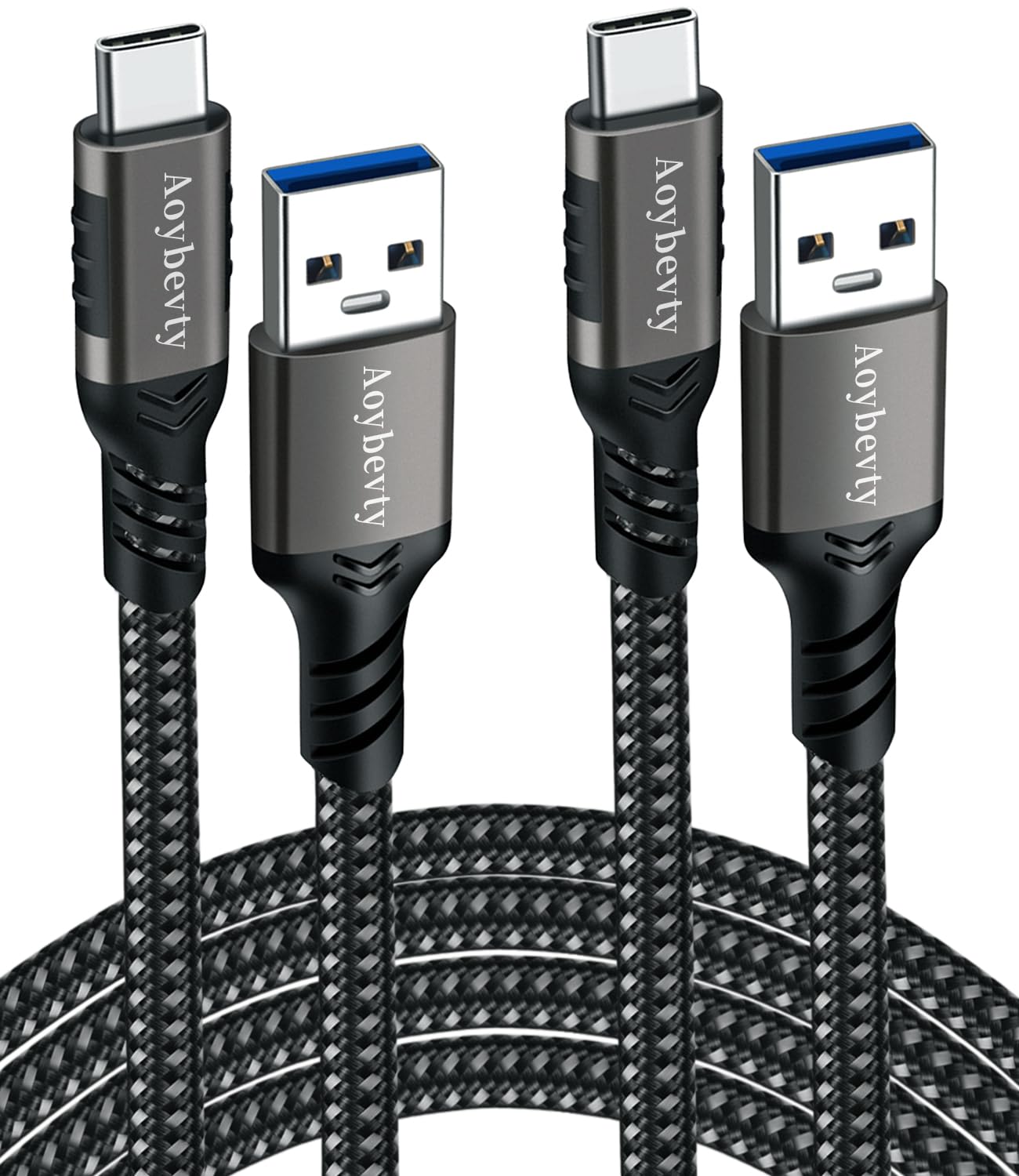 Aoybevty Usb A To Usb C Cable 3.3Ft+6.6Ft, 10Gbps Data Transfer And 60W 3A Fast Charging 3.1/3.2 Gen 2 Cable, For Samsung Galaxy