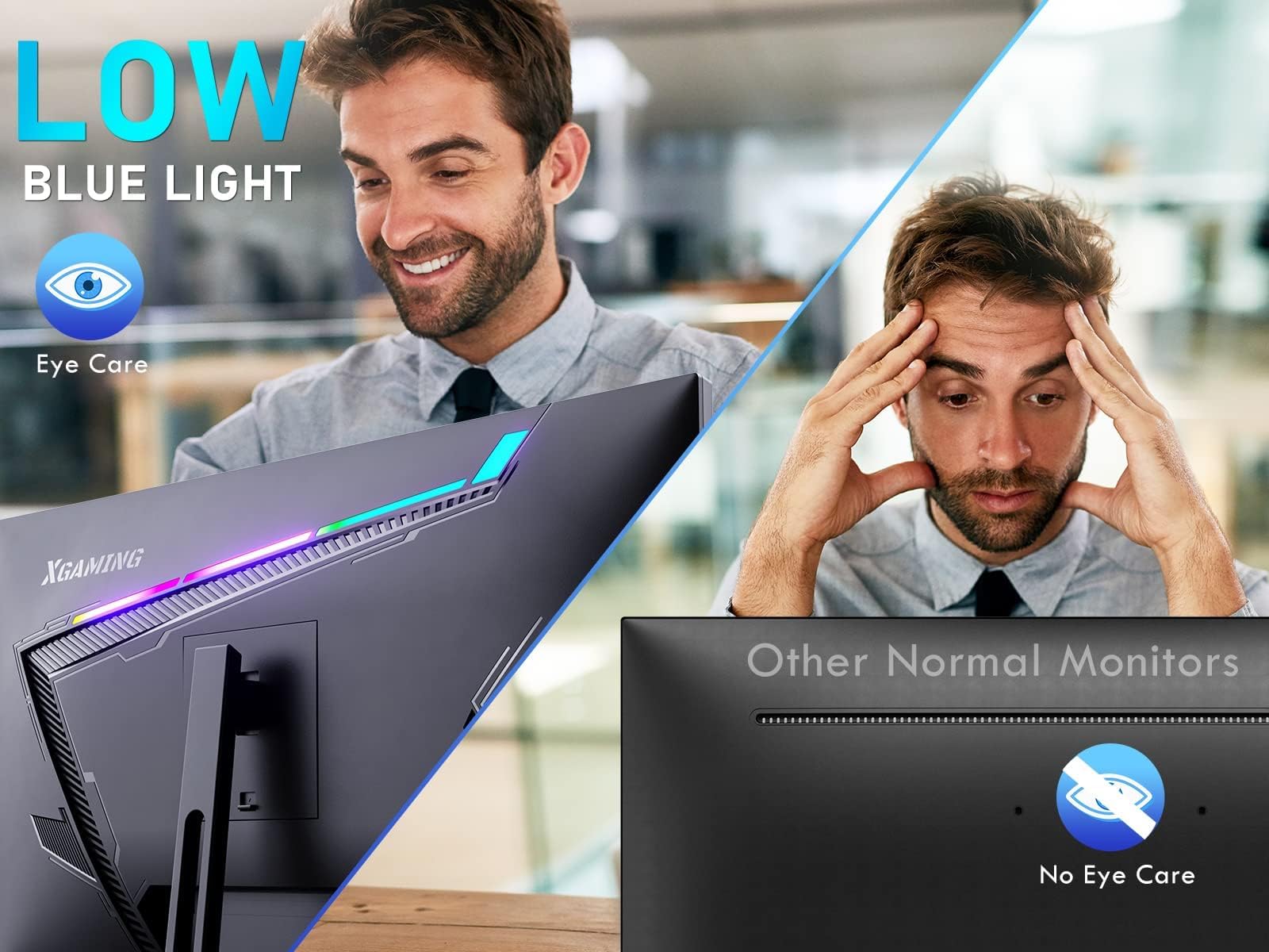 Xgaming 27 Inch Gaming Monitor, Qhd 2560 * 1440P, 144Hz/165Hz 98% Srgb, 1Ms, Freesync, Dual Hdmi&Displayport, Built In Speakers