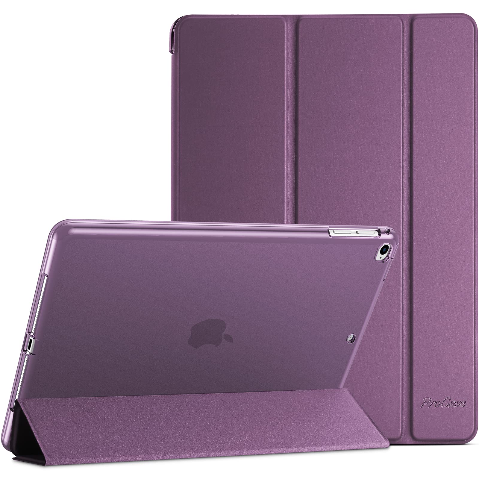 Procase Smart Case For Ipad 9.7 Inch Ipad 6Th 5Th Generation Cases, Ipad Air 2, Ipad Air Case, Slim Soft Tpu Cover Stand Smart Case For Ipad 9.7 2018 2017 Model Ipad Air 2 Air 1  Purple