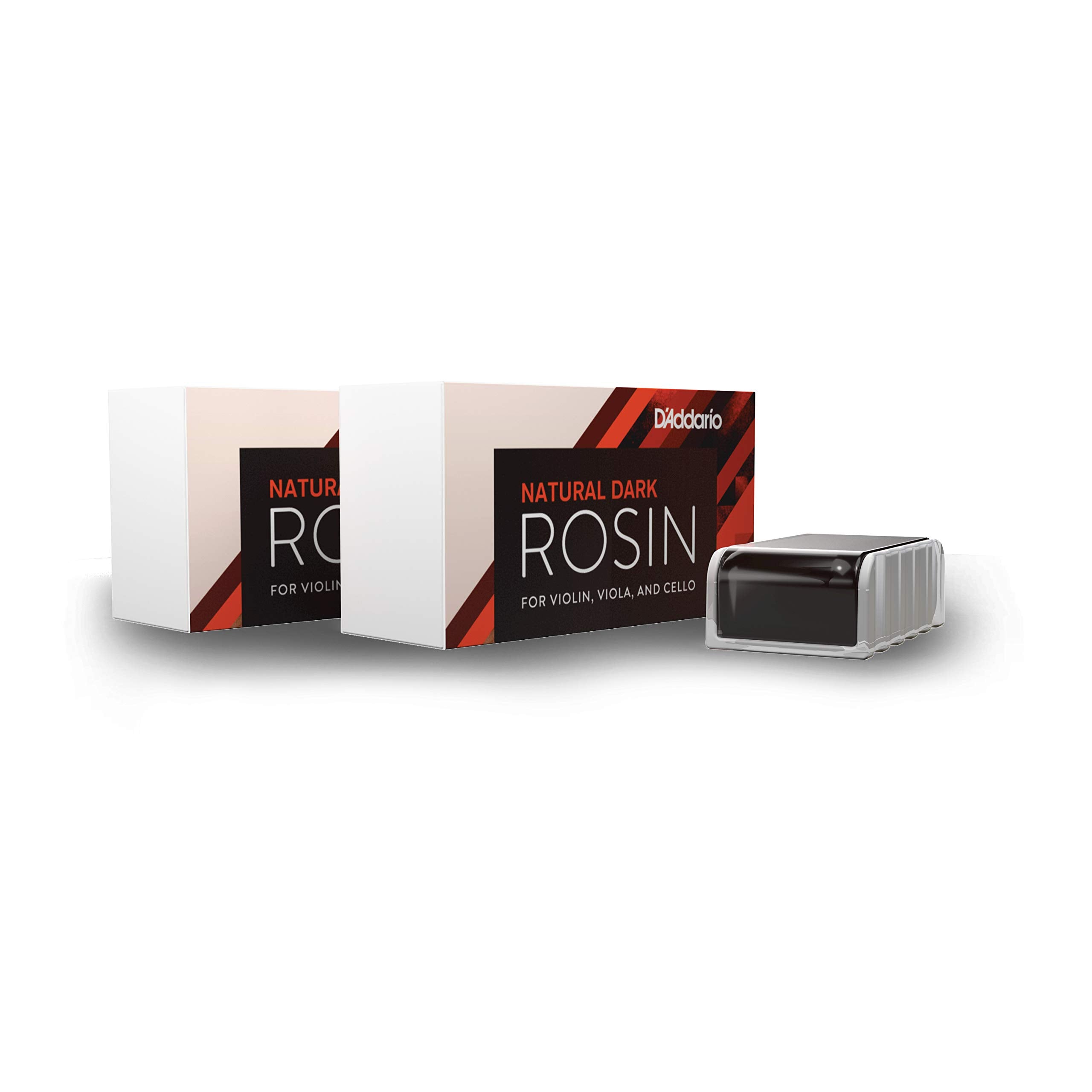 DAddario Violin Rosin - Cello Rosin - Natural Rosin Violin, Light, Two Pack