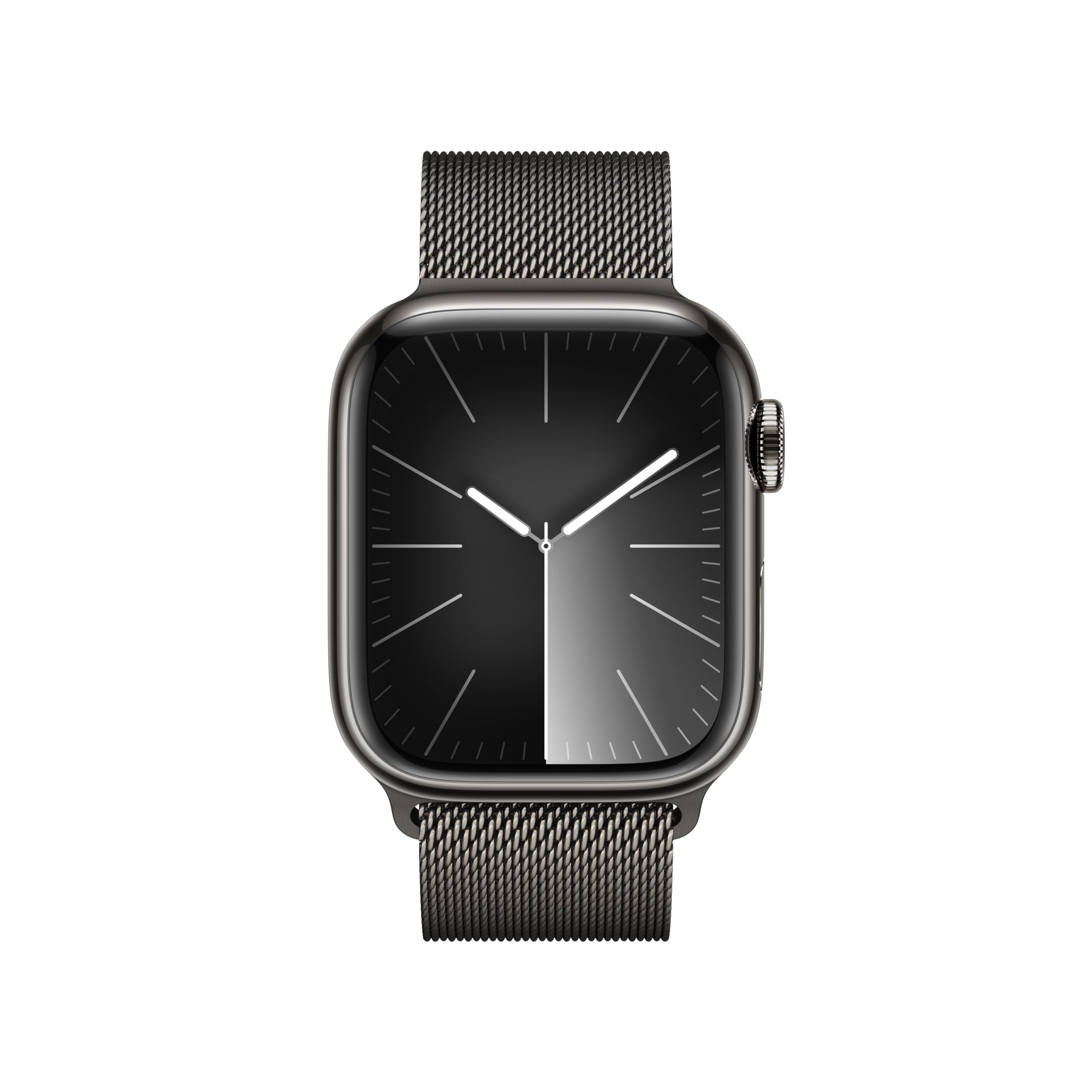 Apple Watch Series 9 [GPS + Cellular 41mm] Smartwatch with Graphite Stainless Steel Case with Graphite Milanese Loop. Fitness Tracker, ECG Apps, Always On Retina Display