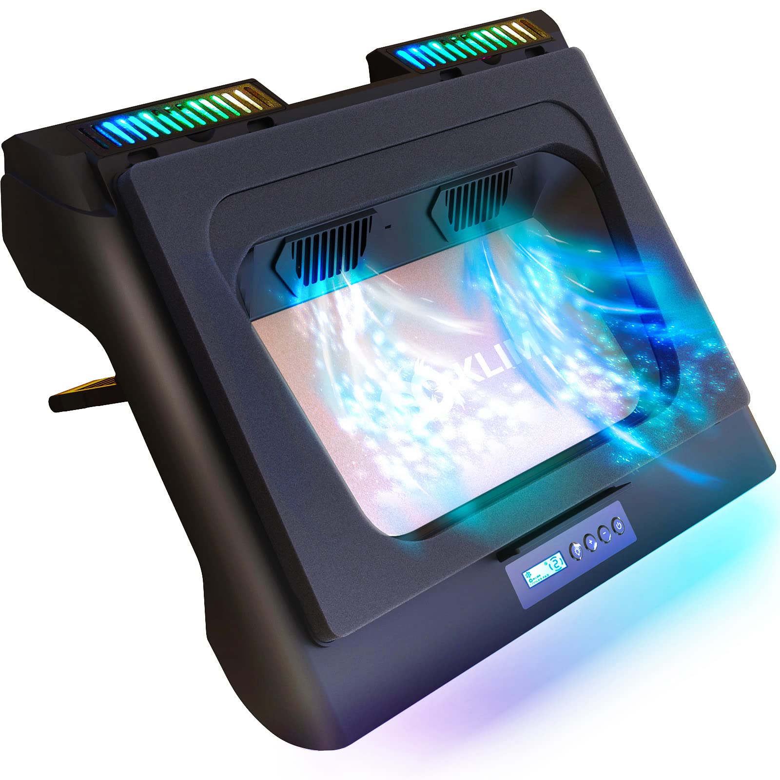 Klim Everest Laptop Cooling Pad | New 2024 | Powerful Turbo Fan 4300 Rpm Laptop Cooler | Sealed Foam For Maximum Performance | A