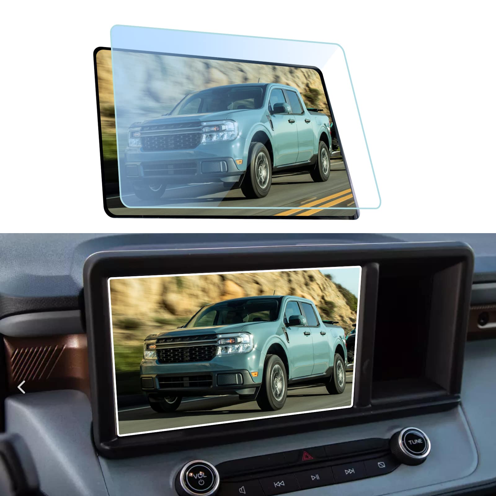 Gfjnfg For 2022 2024 Ford Maverick Screen Protector Maverick 8 Inch Radio Display 2022 2023 2024 Ford Maverick Xl/Xlt/Lariat Acc