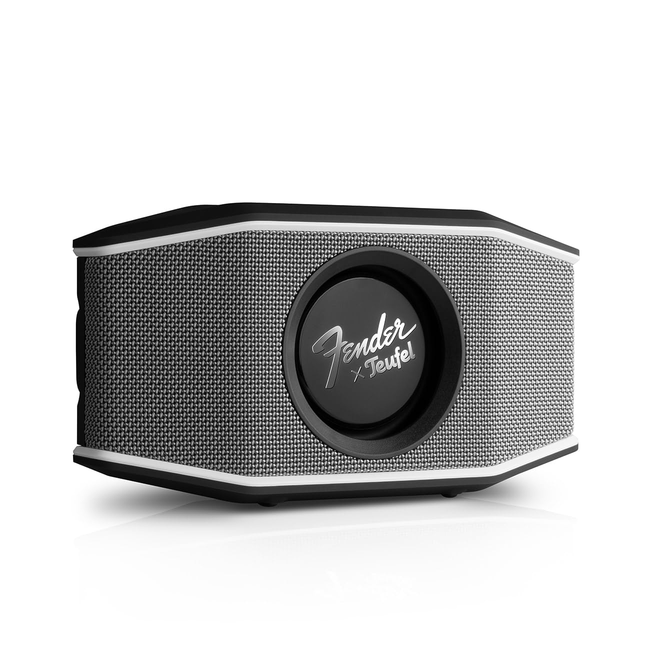 Fender X Teufel Rockster Go 2 Portable Bluetooth Speaker   Powerful Sound, Rugged, Waterproof, 28 Hour Battery, Carrying Strap F