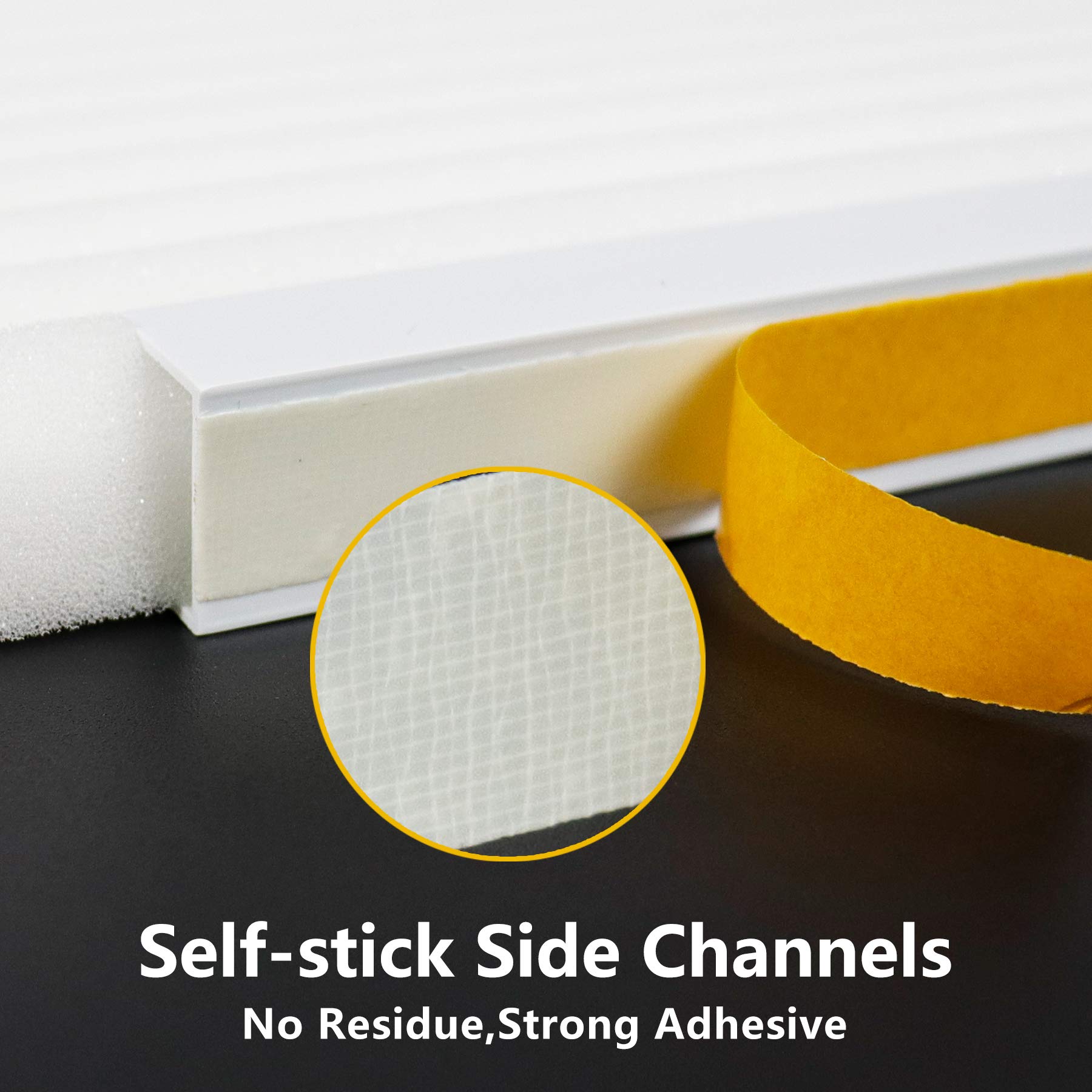 Lbg Products Window Air Conditioner Foam Insulation Panels, Ac Side Insulating Panel Kit, 2 Pack,White Beige, 17In High X 9In Wi