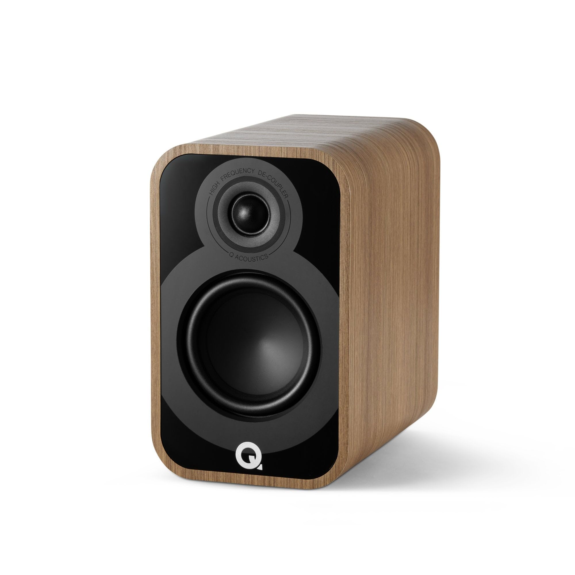 Q Acoustics 5010 Compact Bookshelf Speakers Pair Holme Oak - 4.5 Mid/Bass Driver, 1 Tweeter - Stereo System for Home Theater Ent