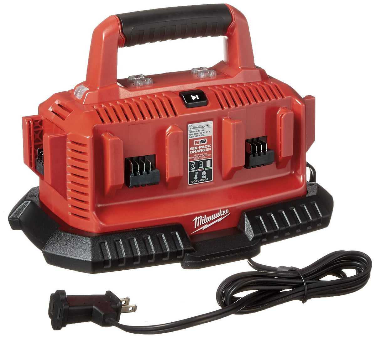 Milwaukee 48 59 1806 M18 Six Pack Sequential Charger