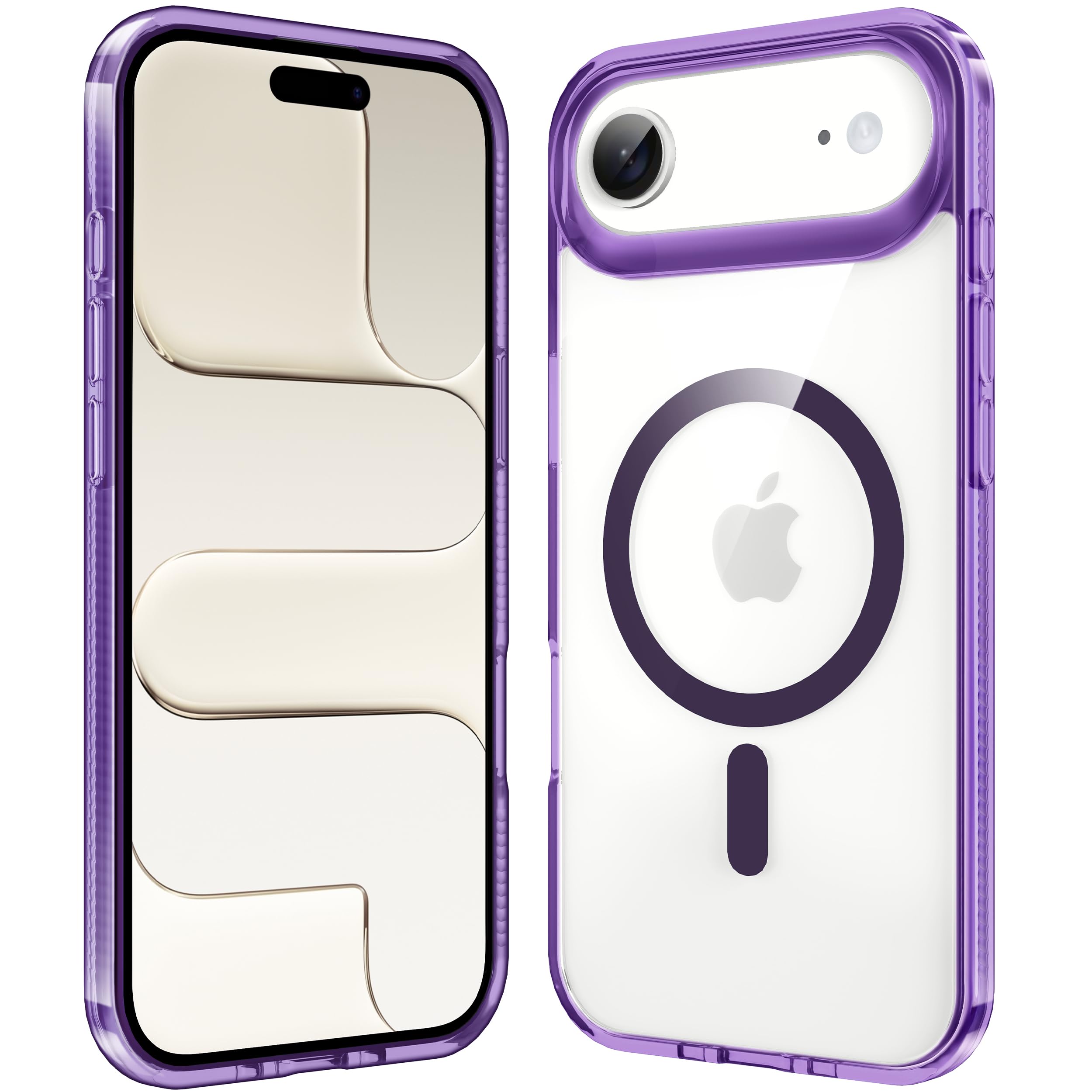 Supdeal Magnetic Clear Case for iPhone Air, [Compatible with MagSafe] [Non Slip Bumper & Not Yellowing] Military Grade Shockproo