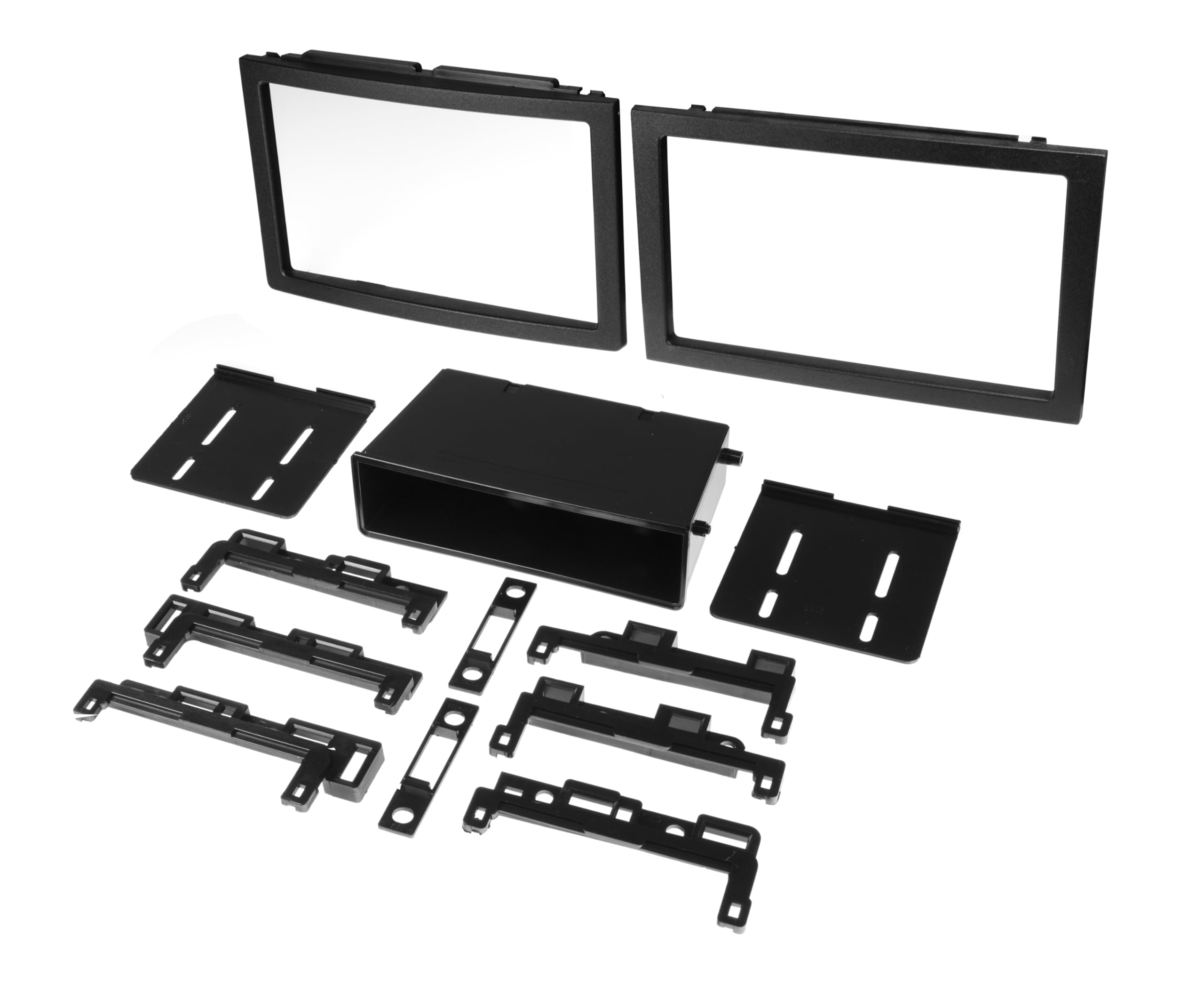 Scosche GM2500B Double DIN or Single DIN with Pocket Radio Installation Dash Kit Compatible with Select 2004 2021 GM Vehicles   Car Stereo Install Kit   See Fit Guide in Images to Verify Your Vehicle