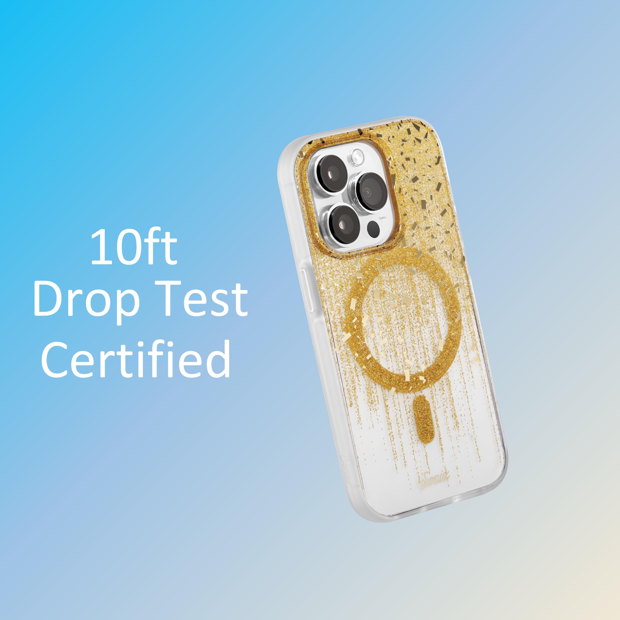 Sonix Case For Iphone 15 Pro Max | Compatible With Magsafe | 10Ft Drop Tested | Drippin' Gold