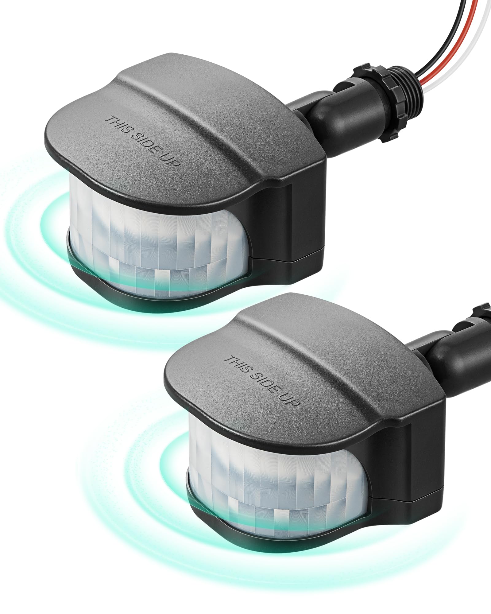 Edishine Dusk To Dawn Motion Sensor With 240 Detection Range & 60Ft Detection Distance, 120V Ac, Outdoor Motion Sensor, Replacem