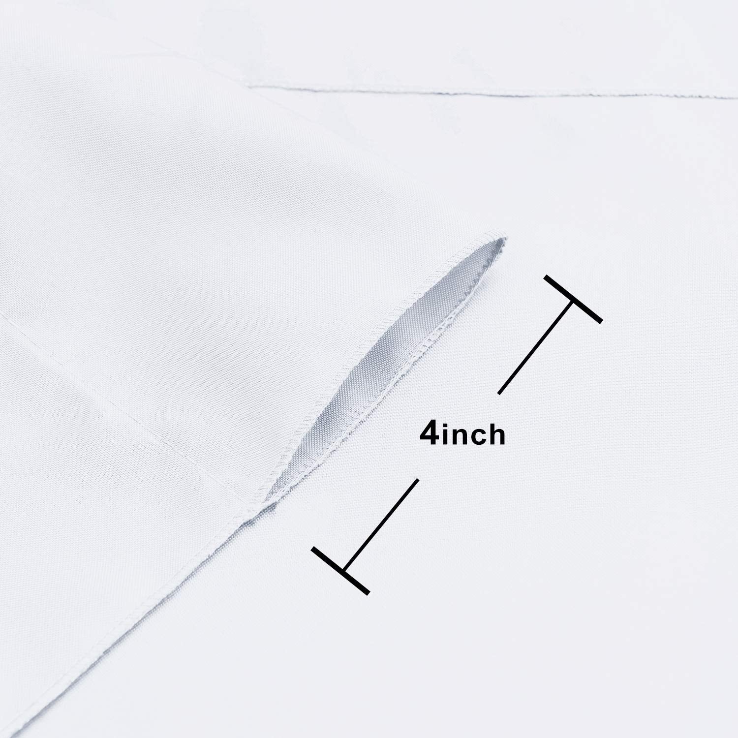 Hiasan White Backdrop Curtains For Parties, Polyester Photography Backdrop Drapes For Family Gatherings, Wedding Decorations, 5F