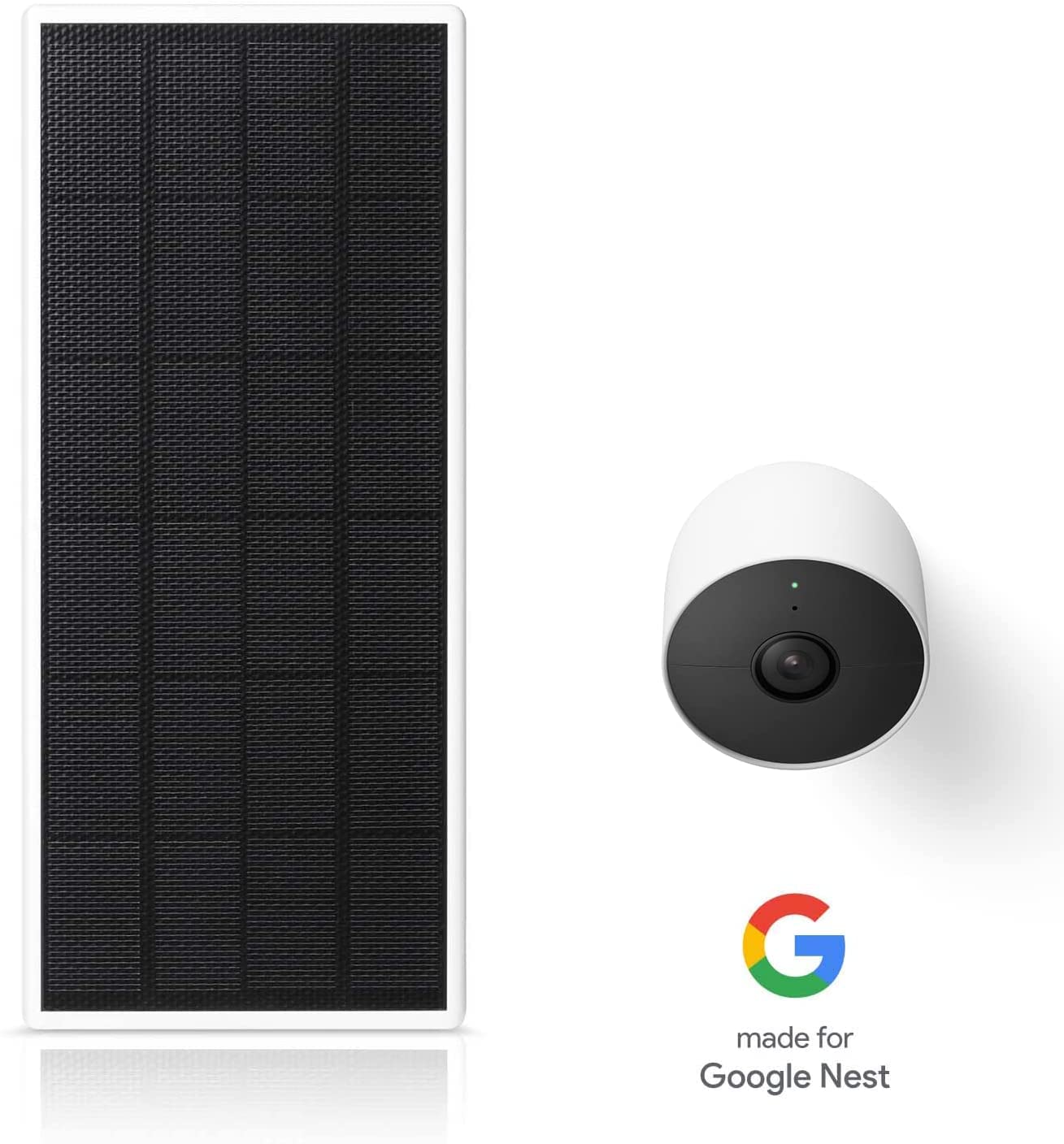 Wasserstein Solar Panel For Google Nest Cam Outdoor Or Indoor, Battery   2.5W Solar Power   Made For Google Nest