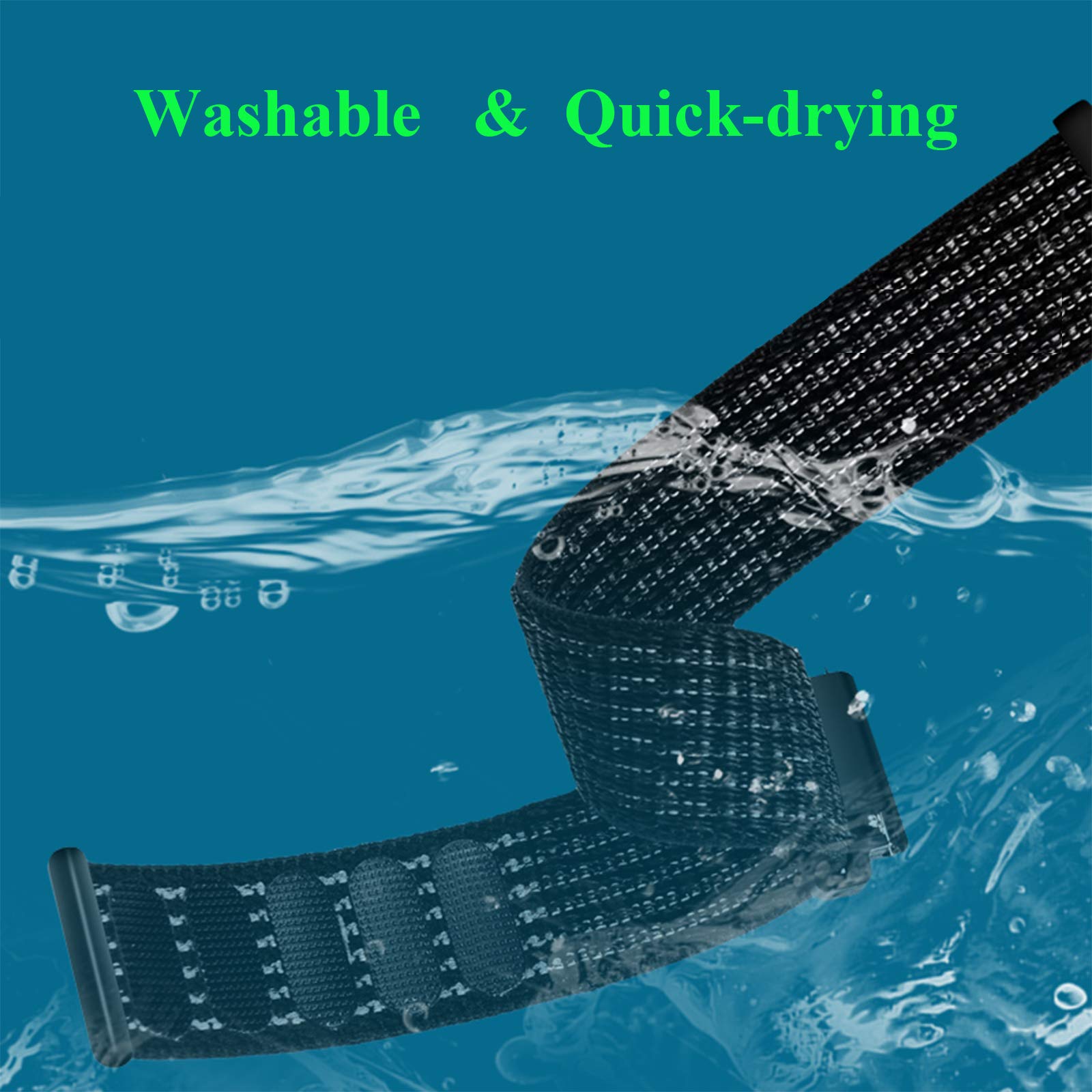 Owkey Kids Band Replacement Compatible For Gizmo Watch, Breathable Hook & Loop Nylon Watch Bands With Quick Release Pins, Compat