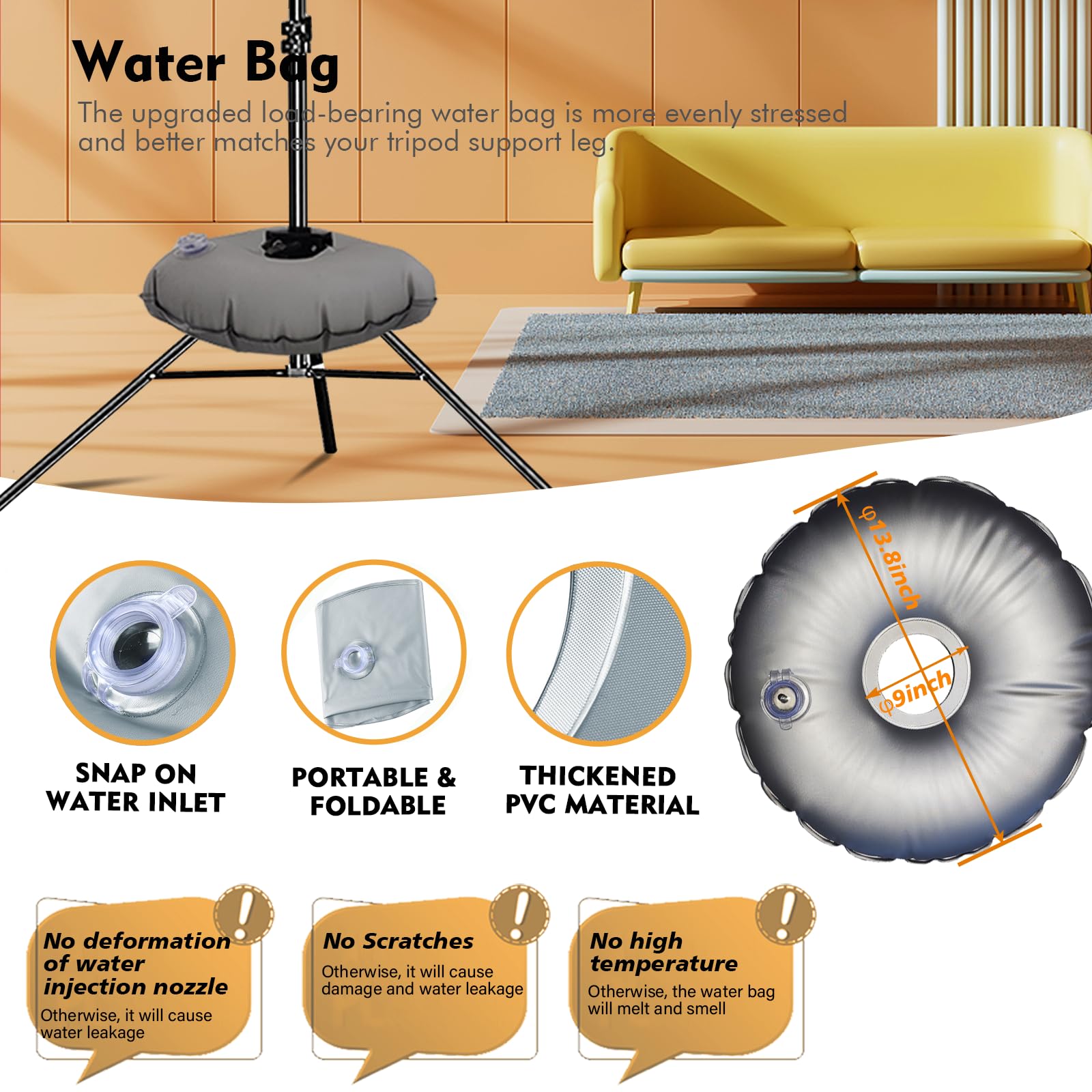 Backdrop Stand, Photo Video Studio 8.5 X10Ft Adjustable Support Portable Backdrop Stand Heavy Duty For Photoshoot, Parties, Proj