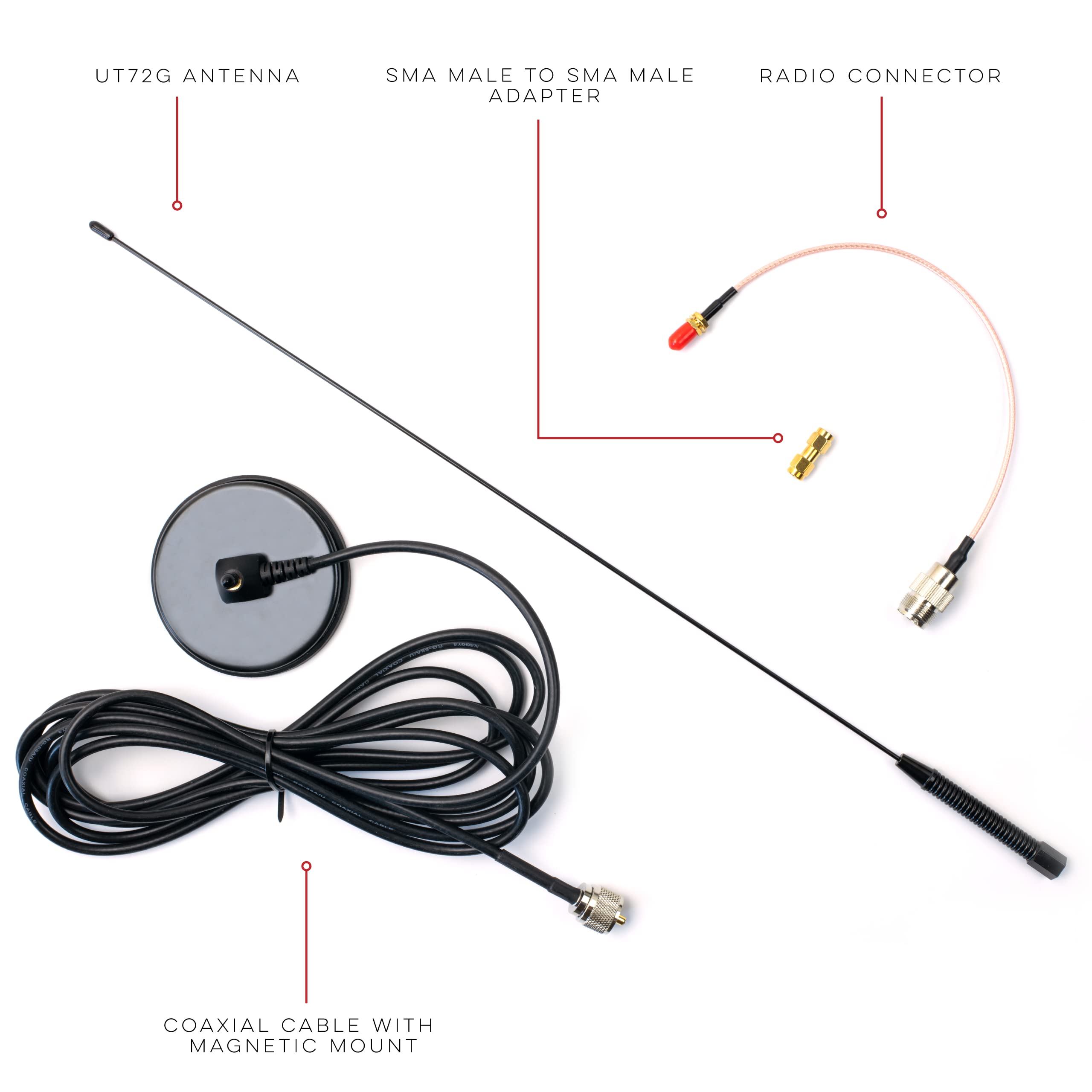 Authentic Genuine Nagoya Ut 72G Super Loading Coil 19 Inch Magnetic Mount (Heavy Duty) Gmrs (462Mhz) Antenna Pl 259, Includes Ad