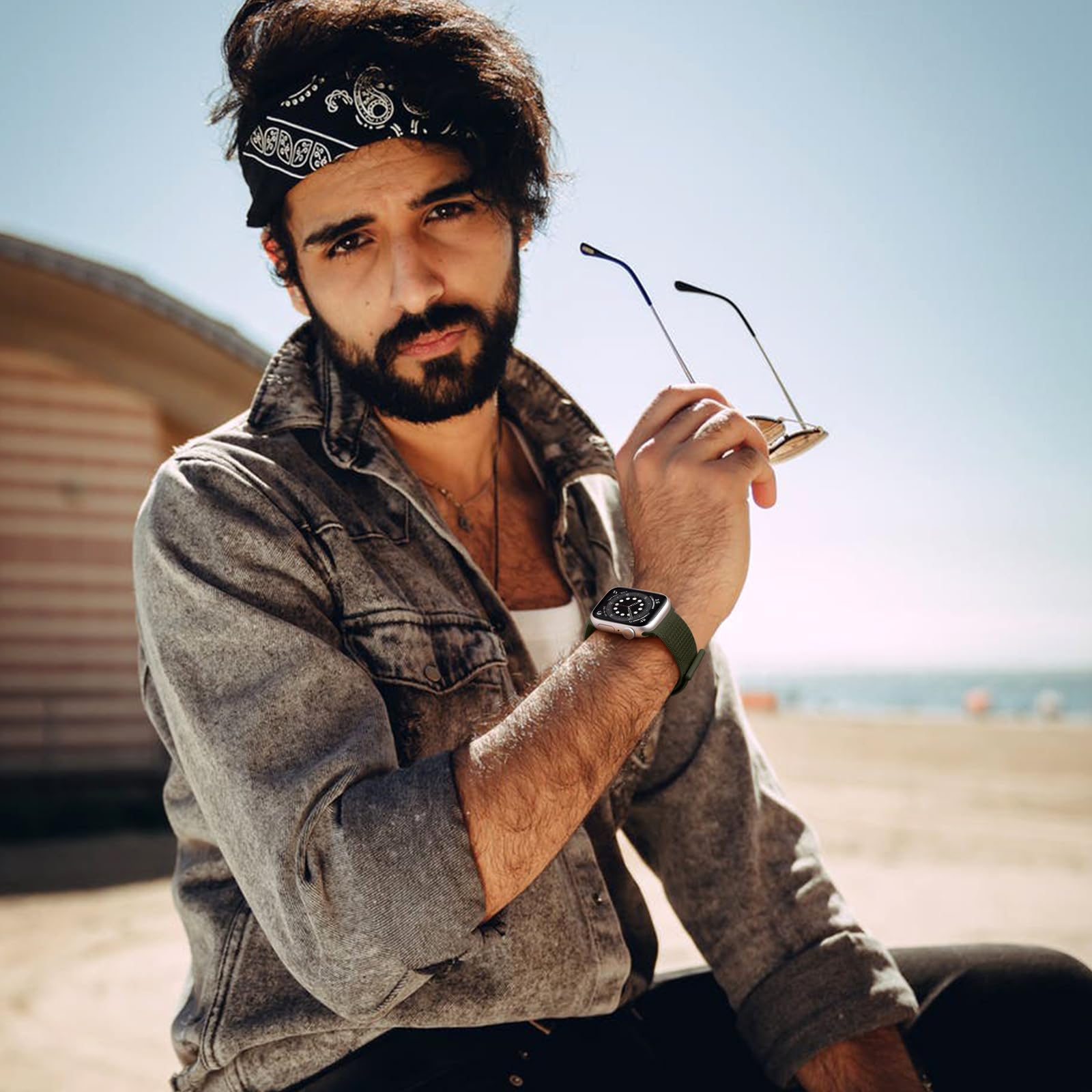 Dgege Sport Loop Band Compatible With Apple Watch Bands 38Mm 40Mm 41Mm 42Mm 44Mm 45Mm 46Mm 49Mm For Men Women,Stretch Adjustable