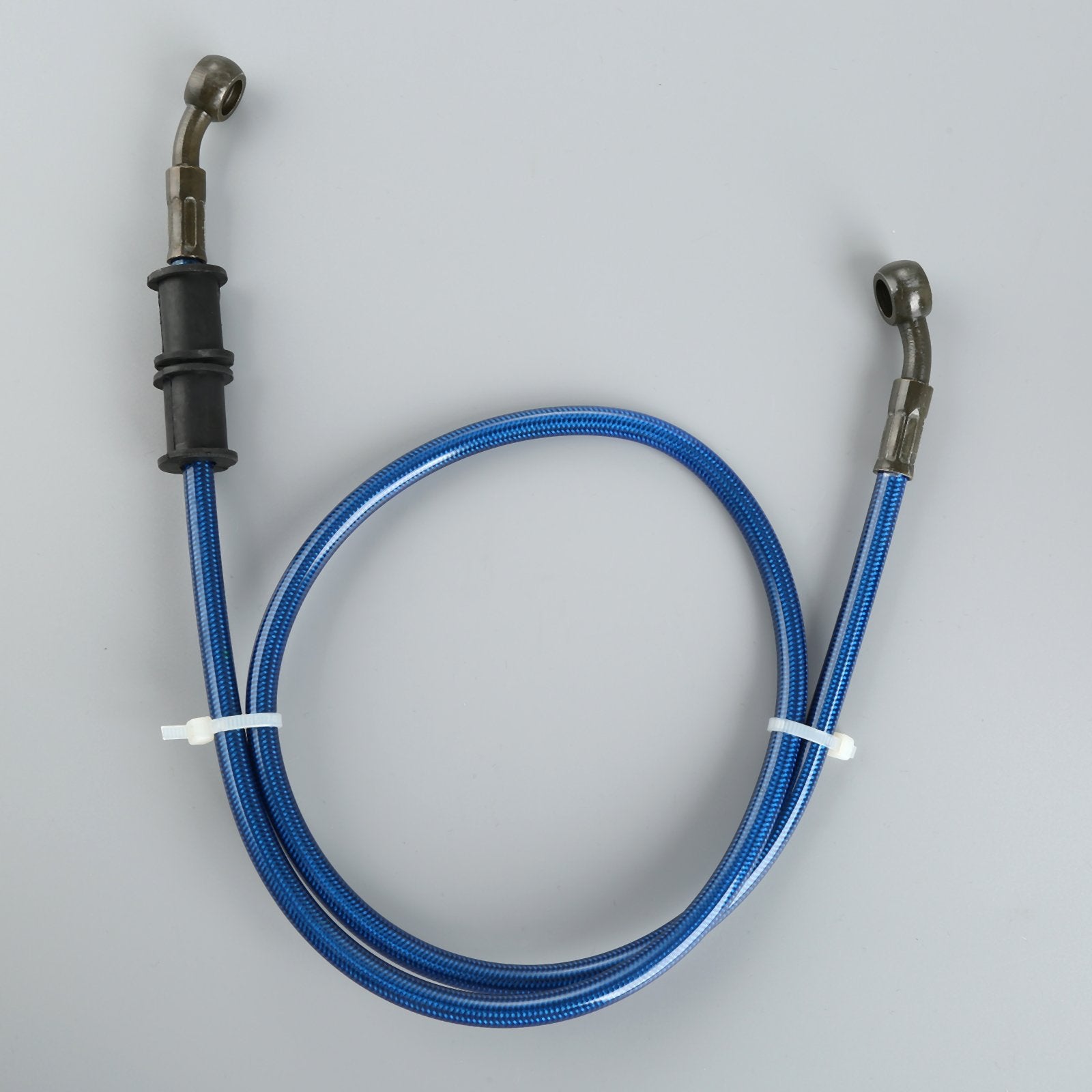 Mtsooning 90Mm/35.4 Inch Motorcycle Brake Clutch Line, Flexible Braided Brake Oil Pipe With 360 Degree Rotatable Banjo Replaceme