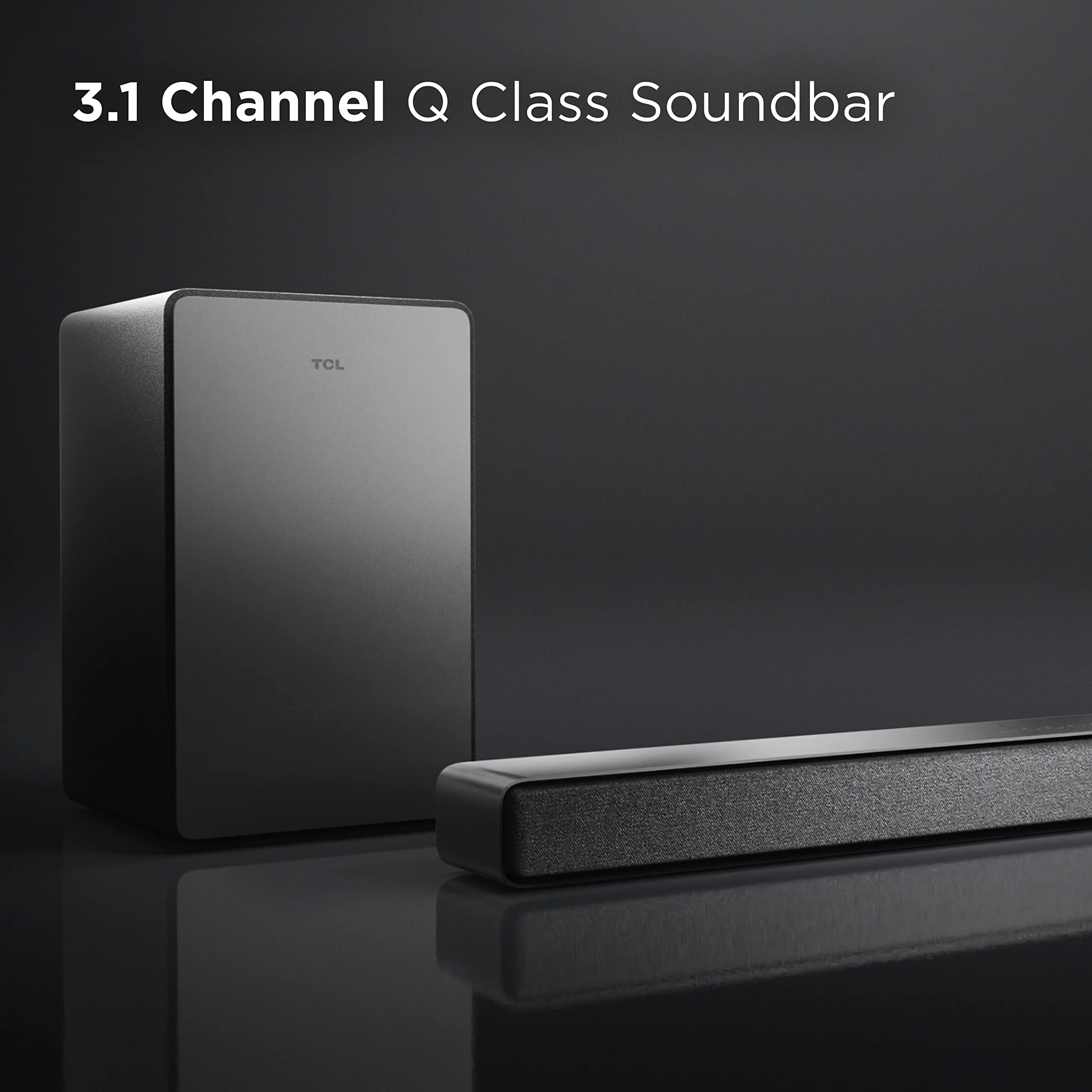 Tcl 3.1Ch Sound Bar With Wireless Subwoofer (Q6310, 2023 Model), Dolby Audio, Dts Virtual:X, Built-In Center Channel Speaker, Au
